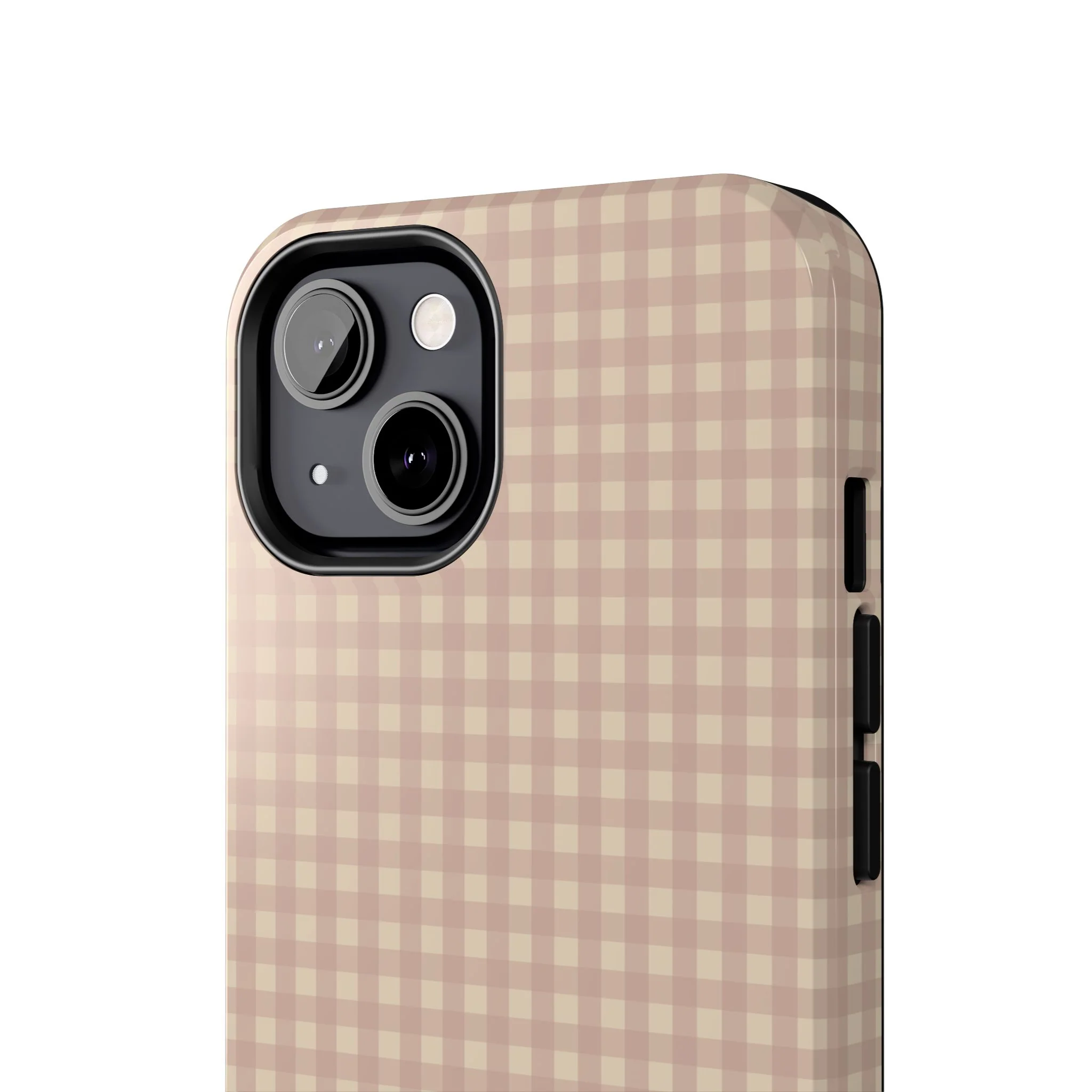 Neutral Blush Gingham IPhone Case - Image 66