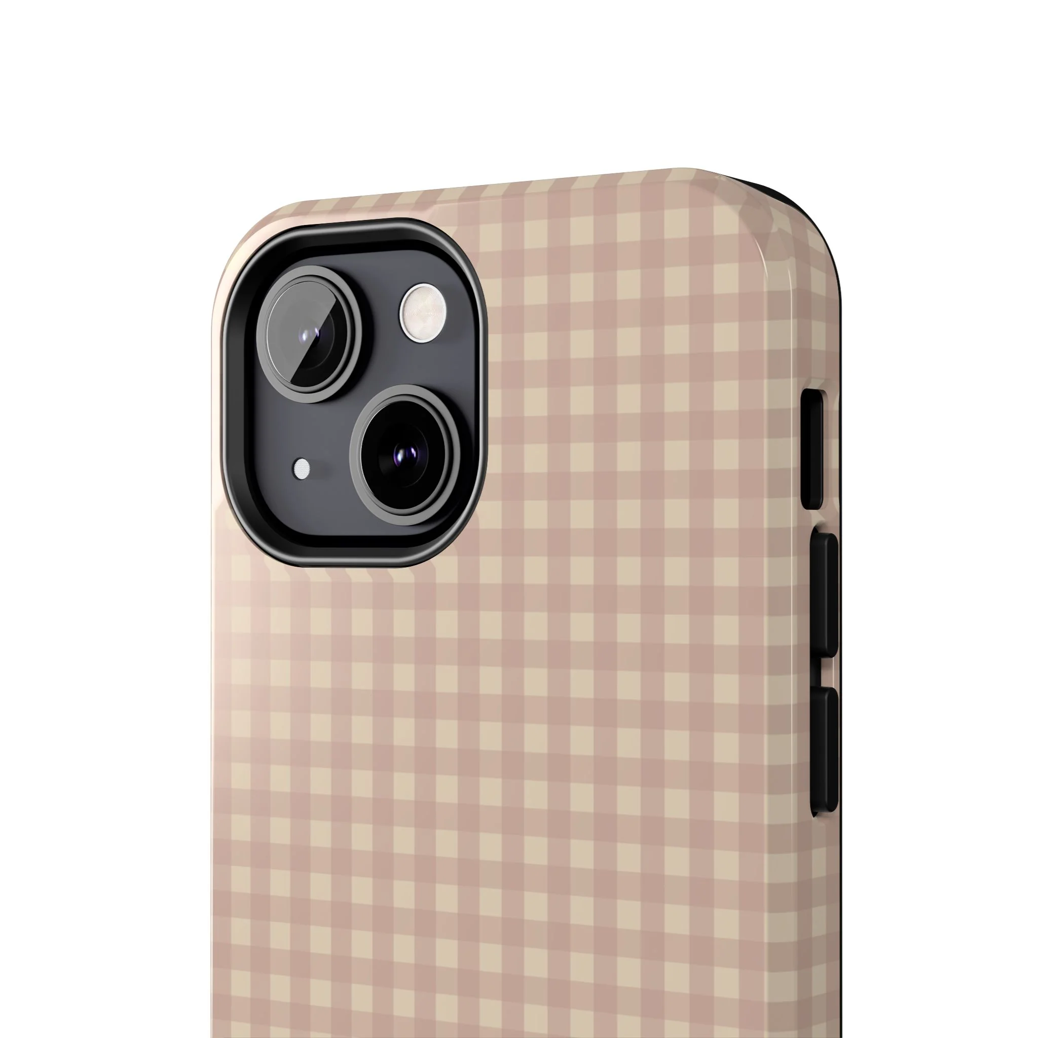 Neutral Blush Gingham IPhone Case - Image 69