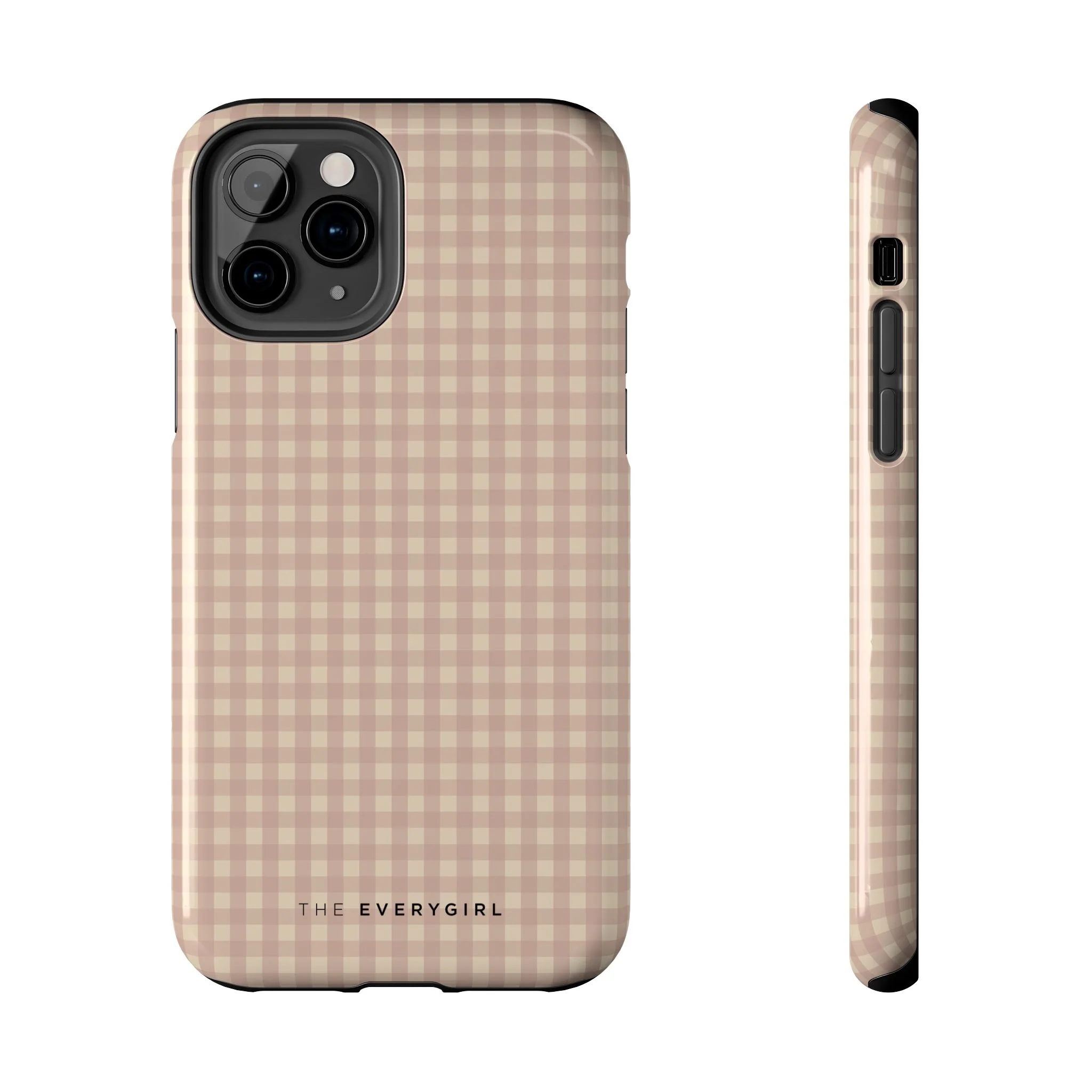 Neutral Blush Gingham IPhone Case - Image 7