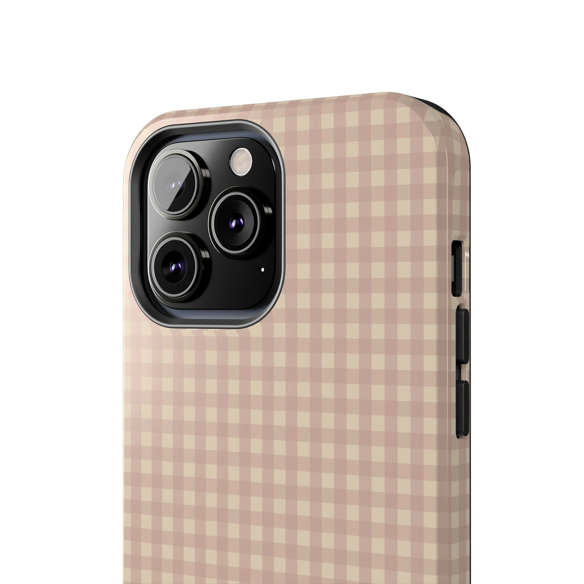 Neutral Blush Gingham IPhone Case - Image 75