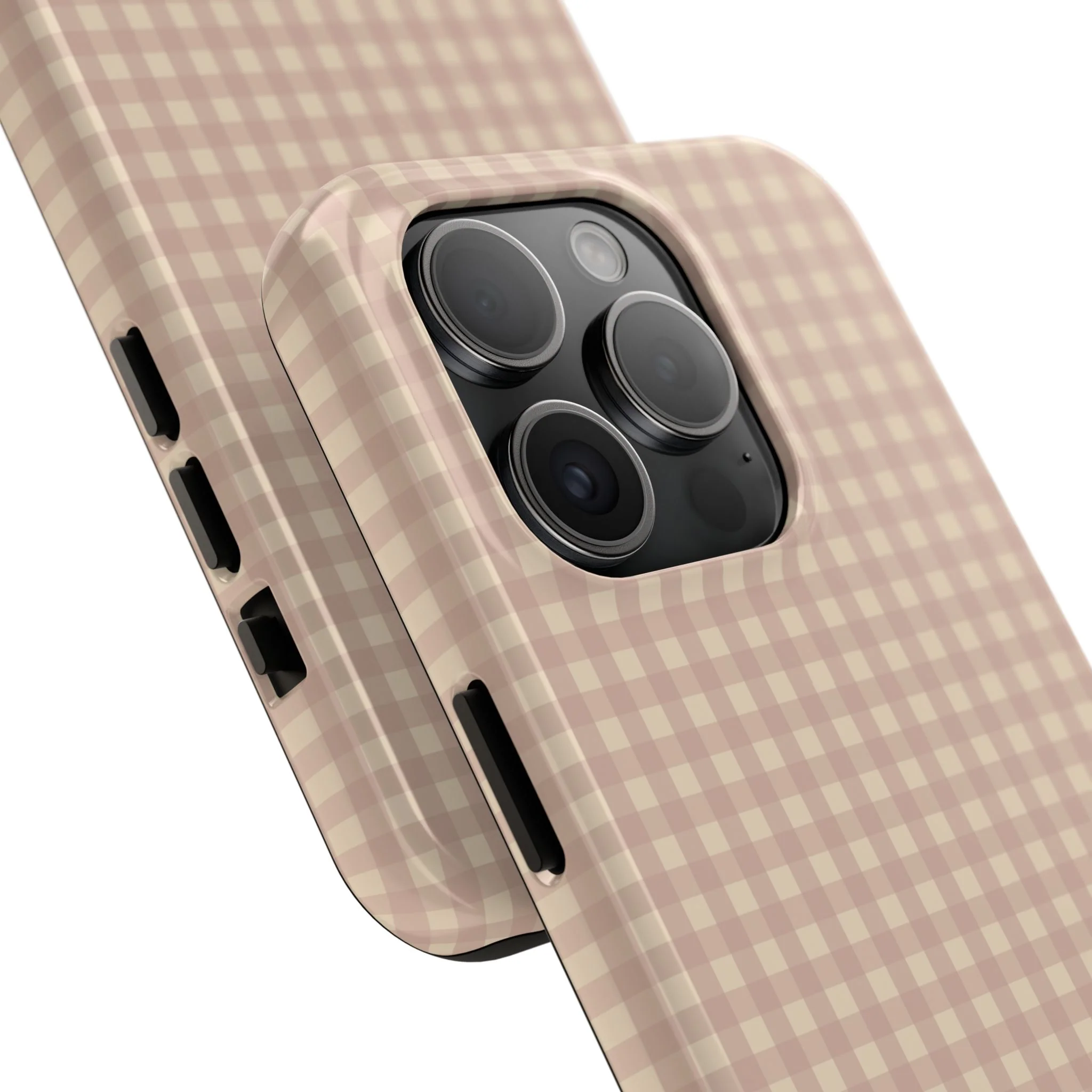 Neutral Blush Gingham IPhone Case - Image 83