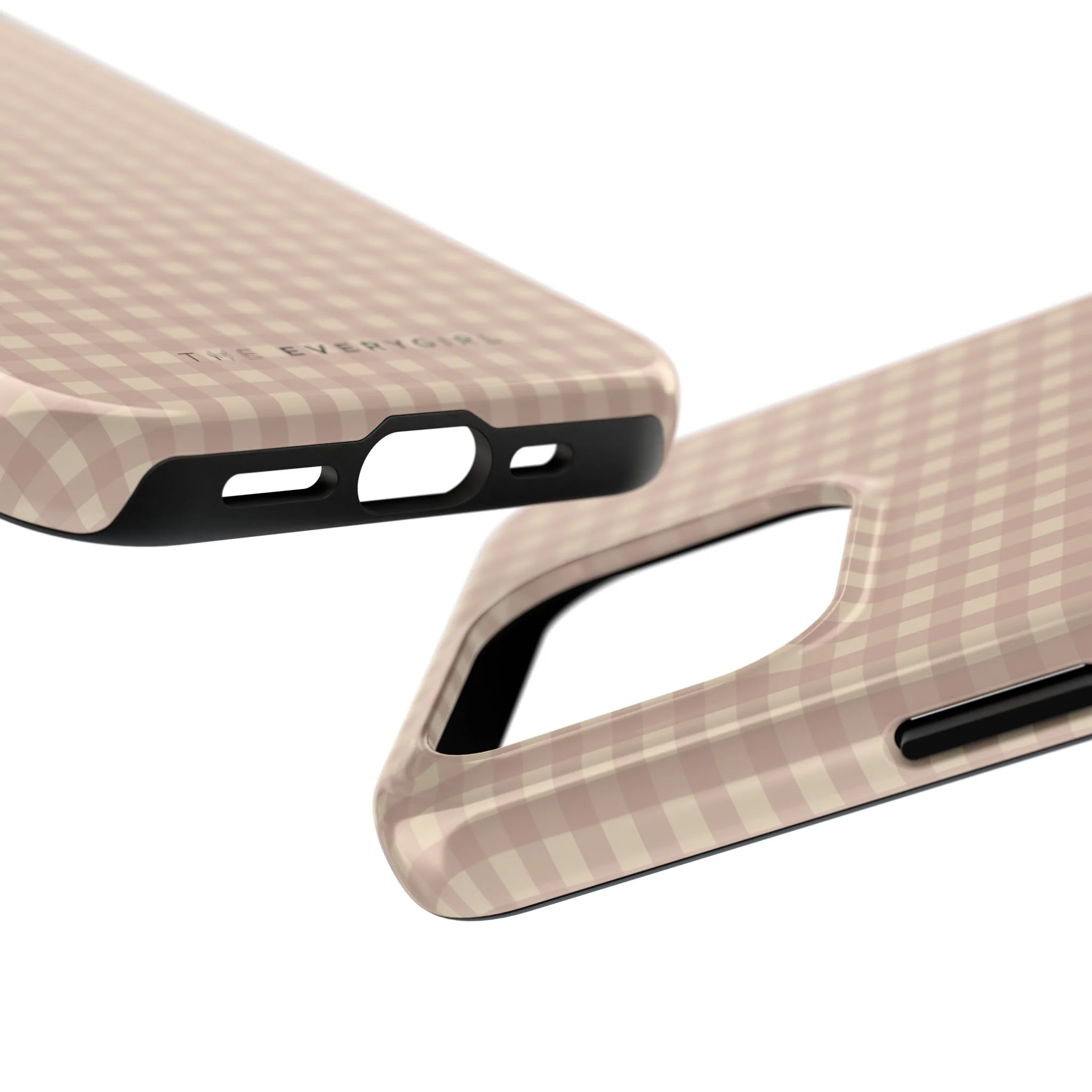 Neutral Blush Gingham IPhone Case - Image 84
