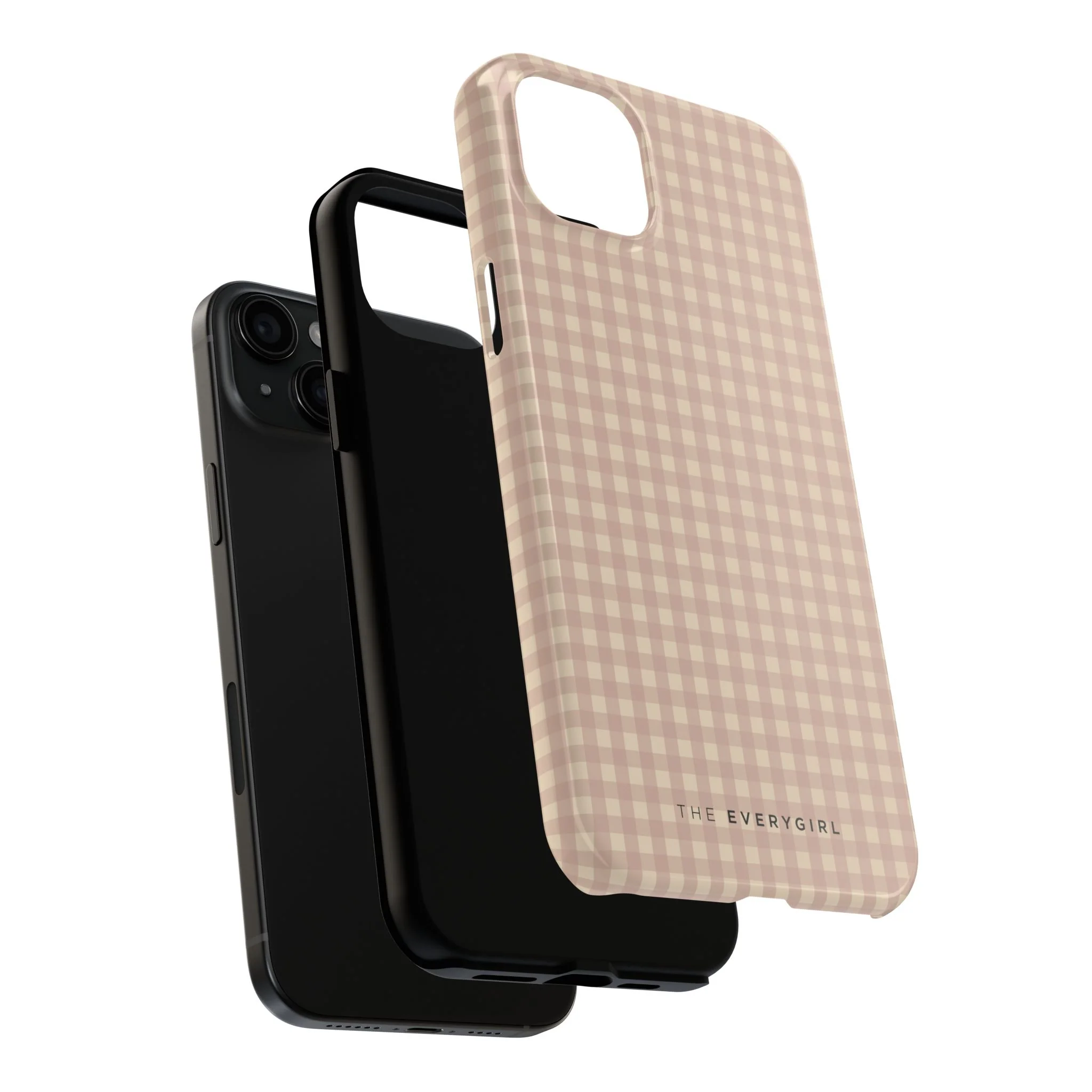 Neutral Blush Gingham IPhone Case - Image 88