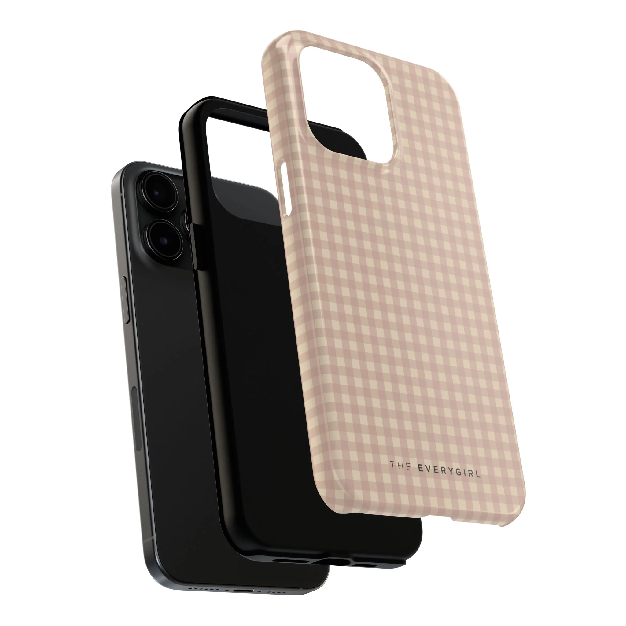 Neutral Blush Gingham IPhone Case - Image 91
