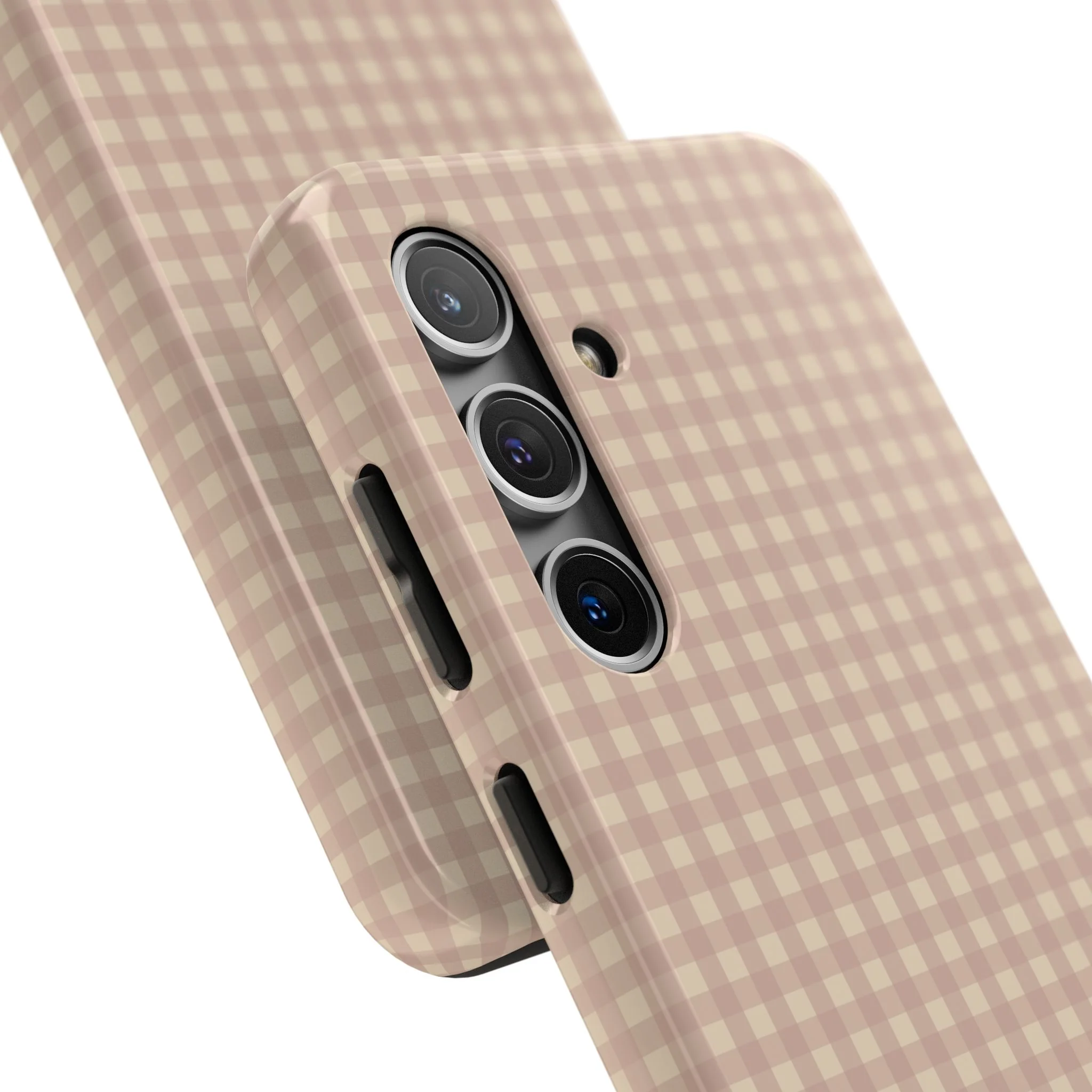 Neutral Blush Gingham IPhone Case - Image 92