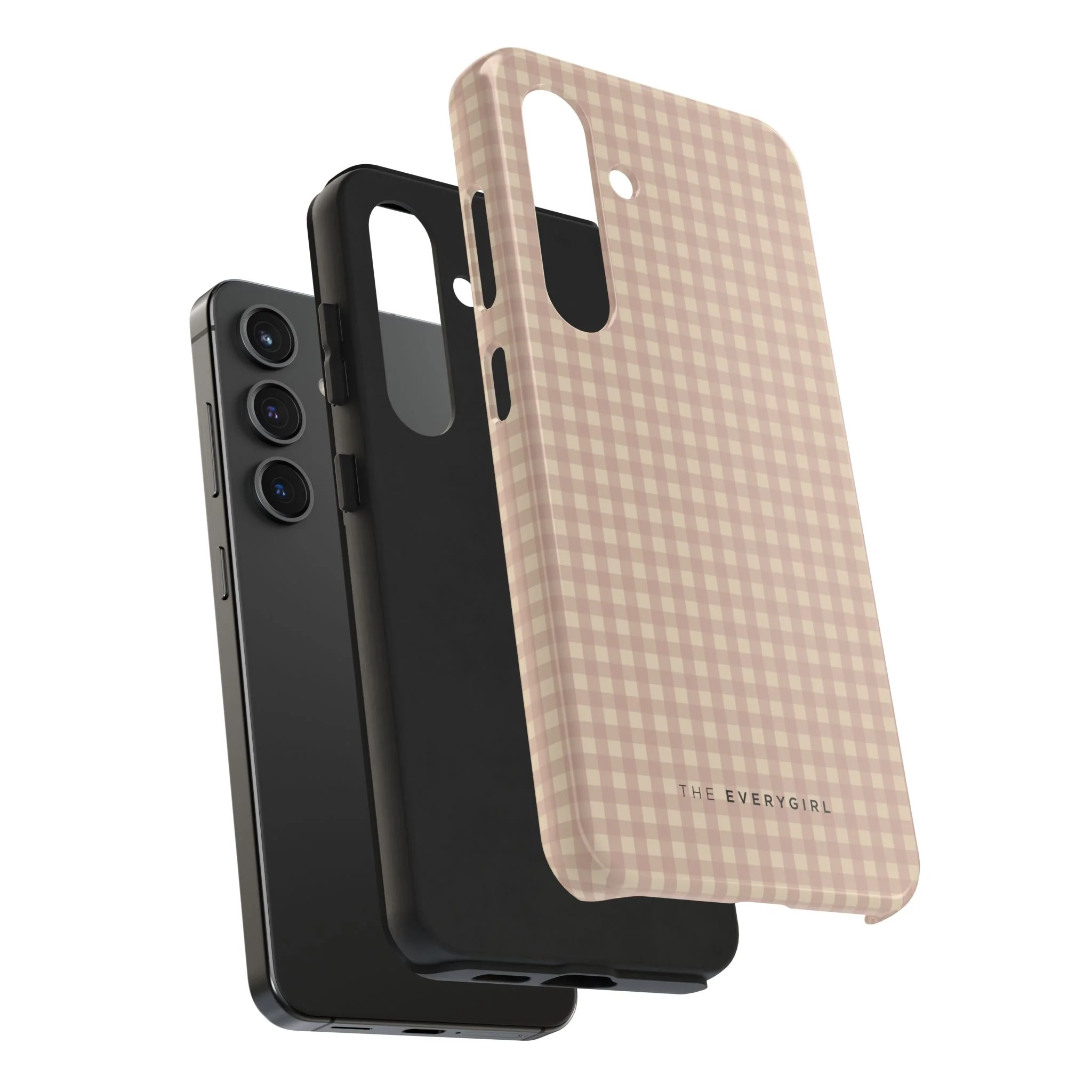 Neutral Blush Gingham IPhone Case - Image 94