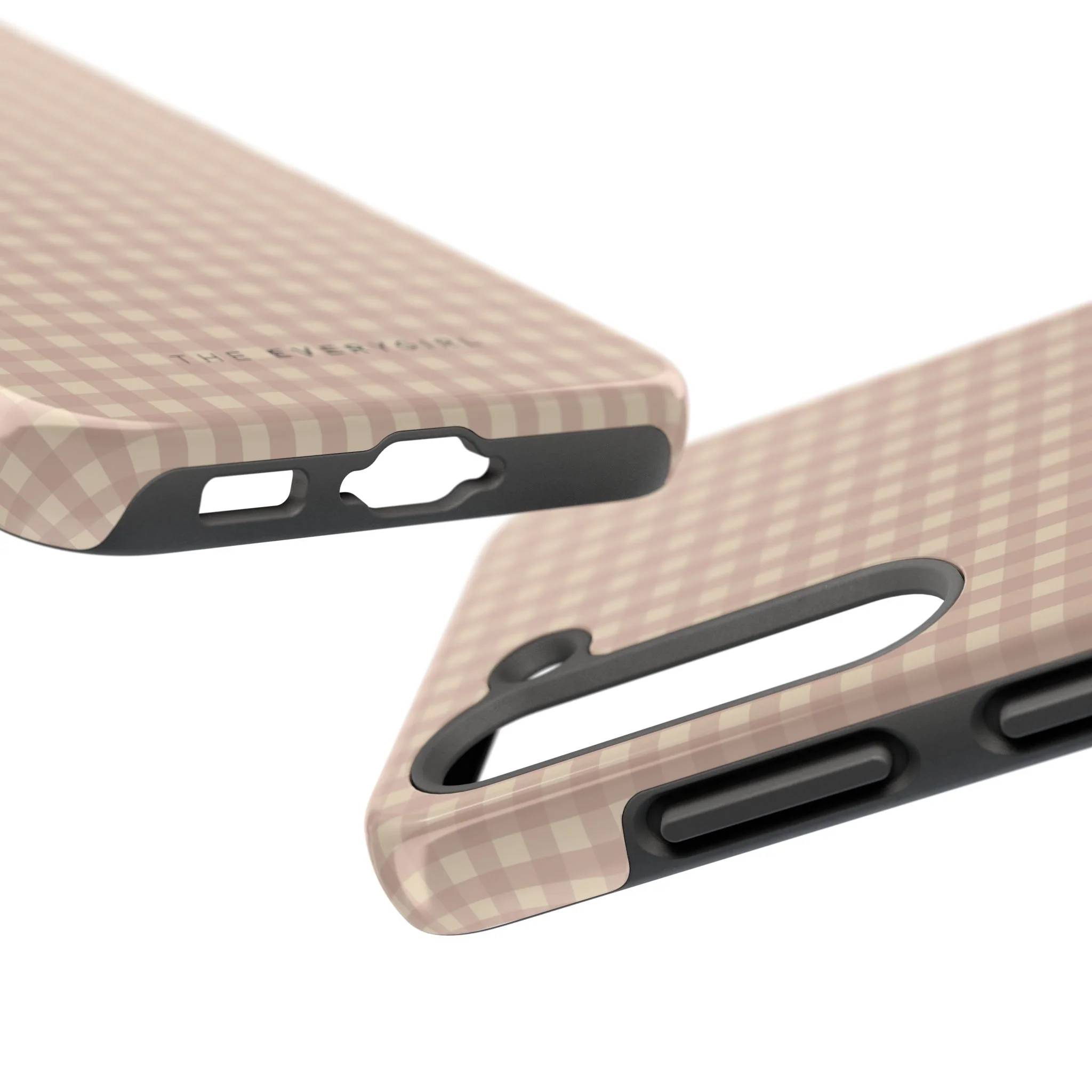 Neutral Blush Gingham IPhone Case - Image 96