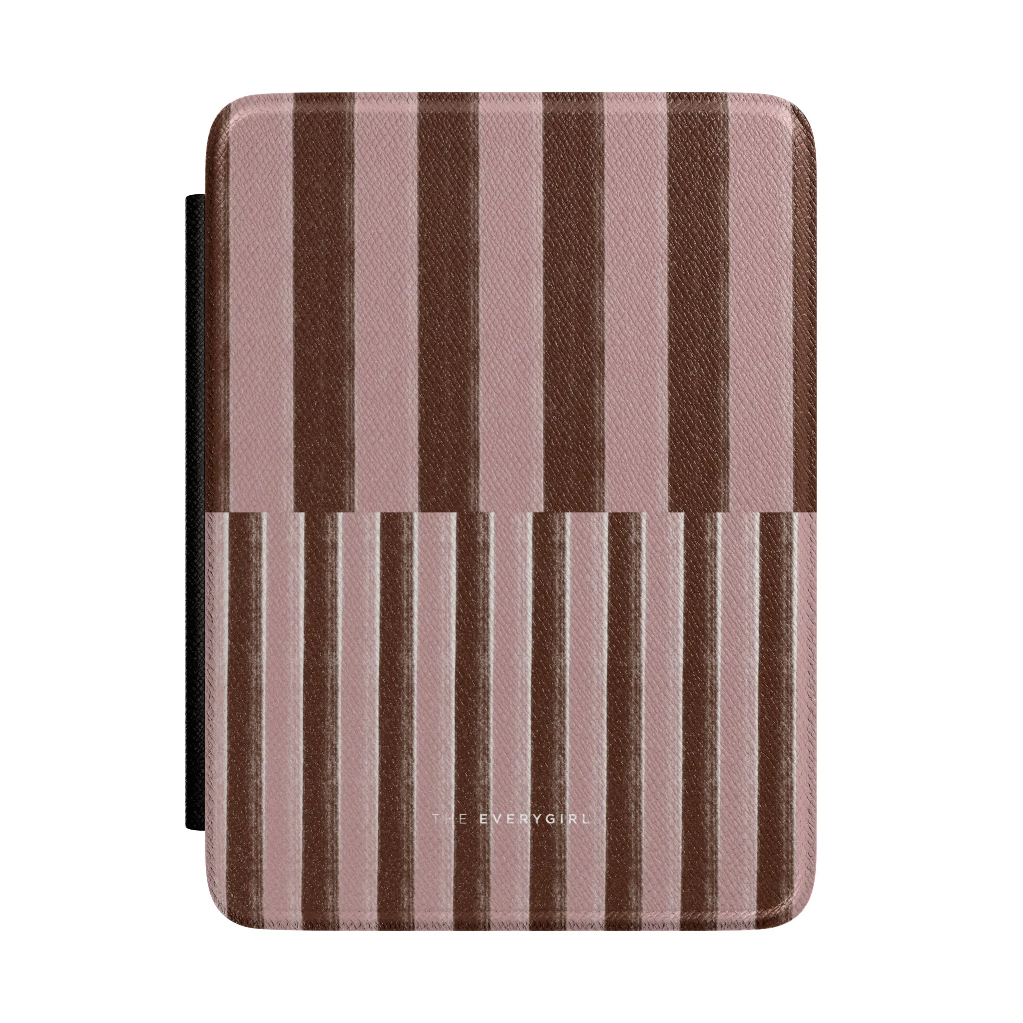 Pink and Brown Stripped Kindle Case