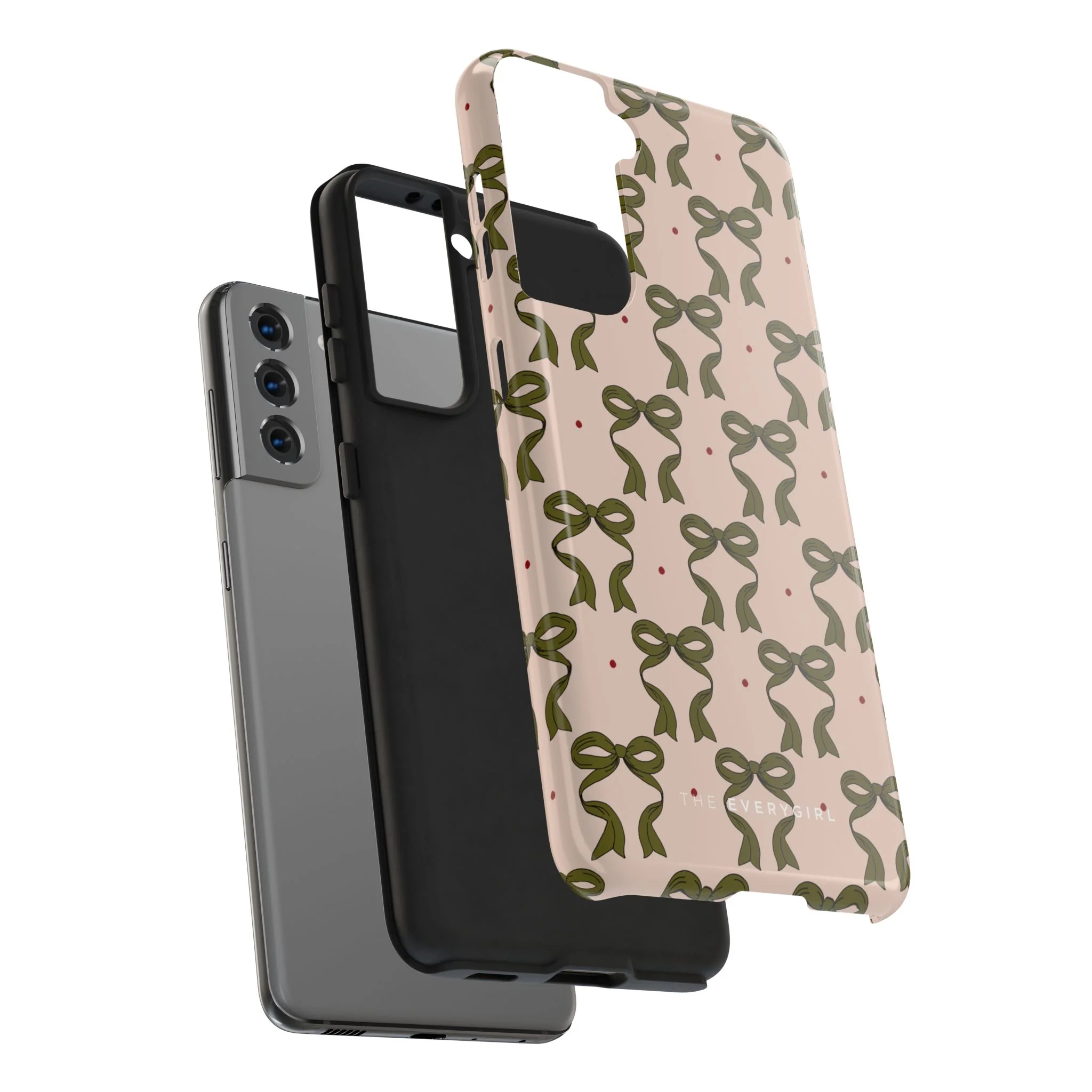 Pink & Green Bows IPhone Case - Image 103