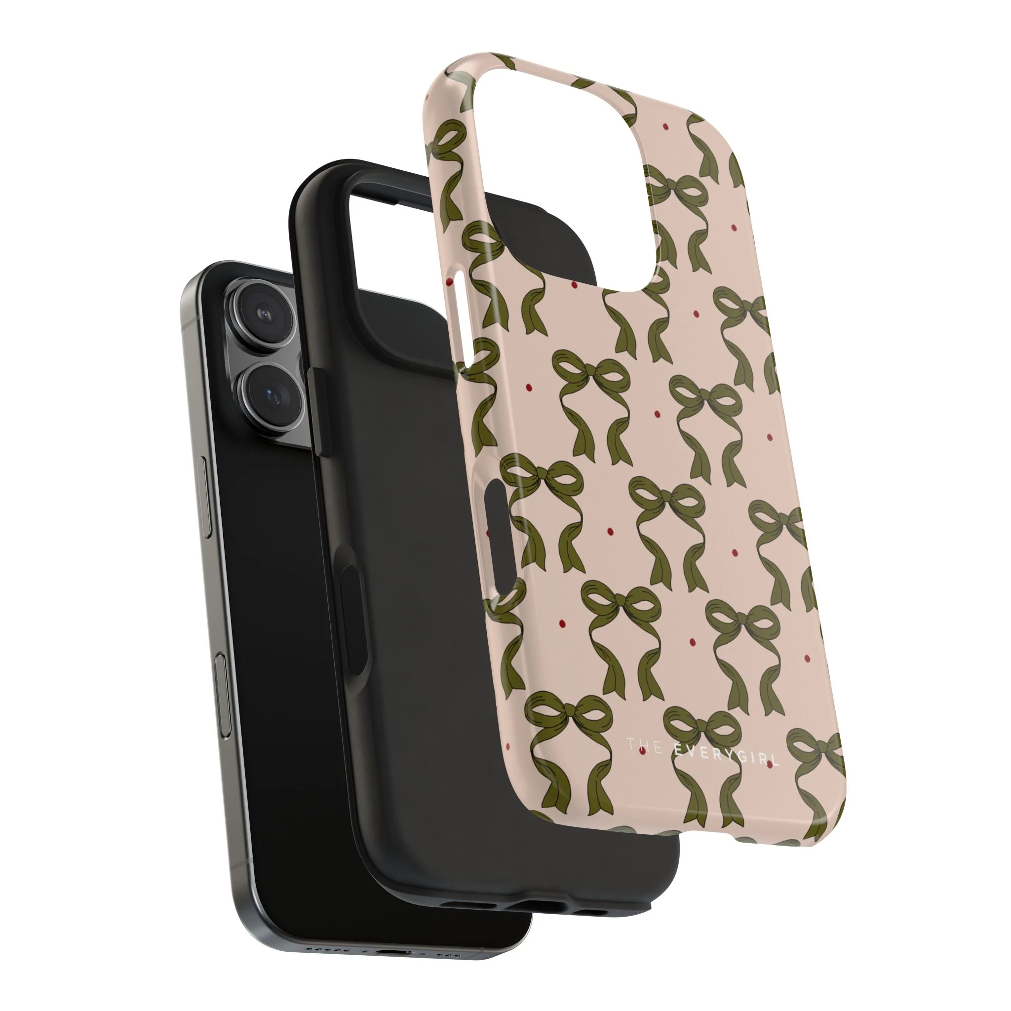 Pink & Green Bows IPhone Case - Image 105