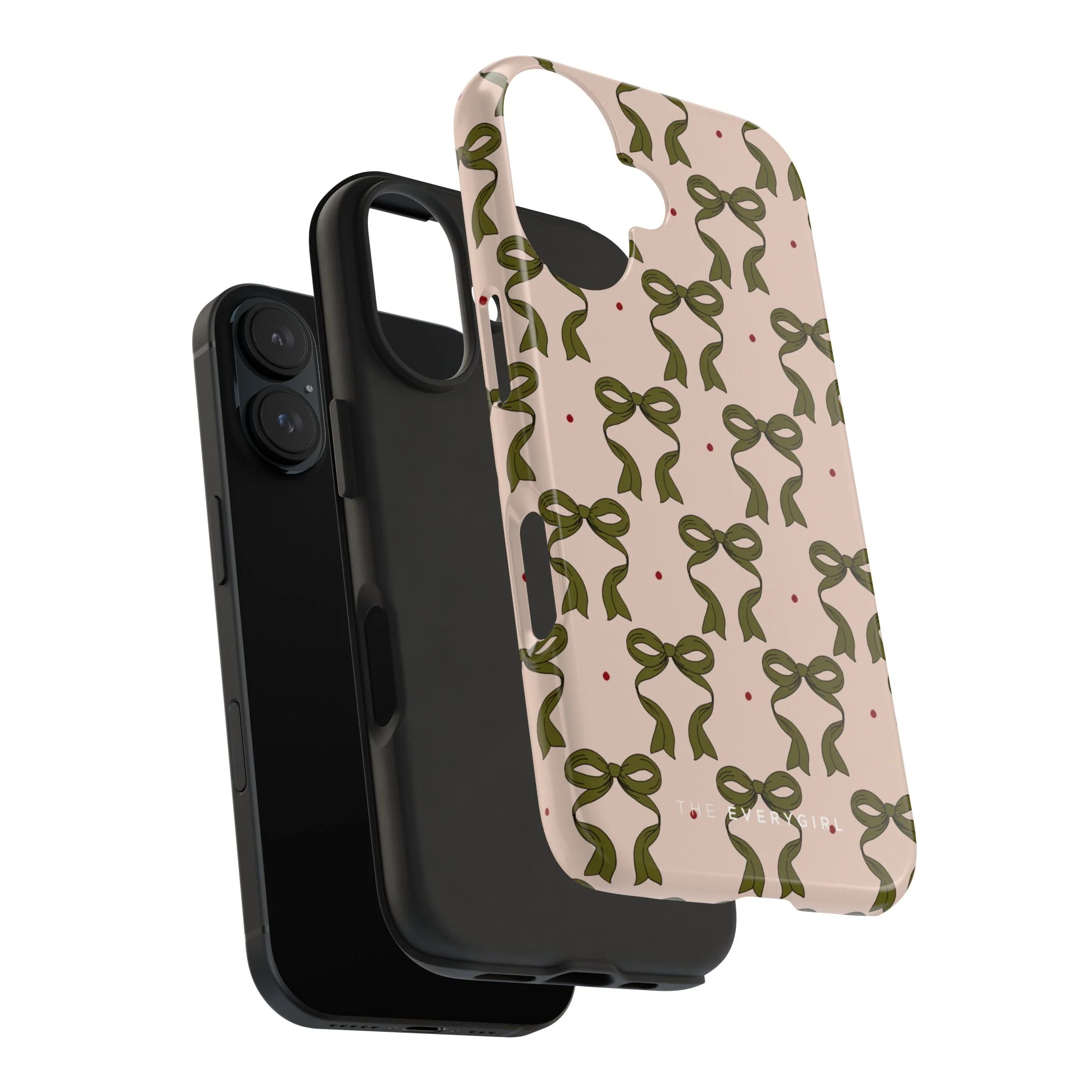 Pink & Green Bows IPhone Case - Image 109