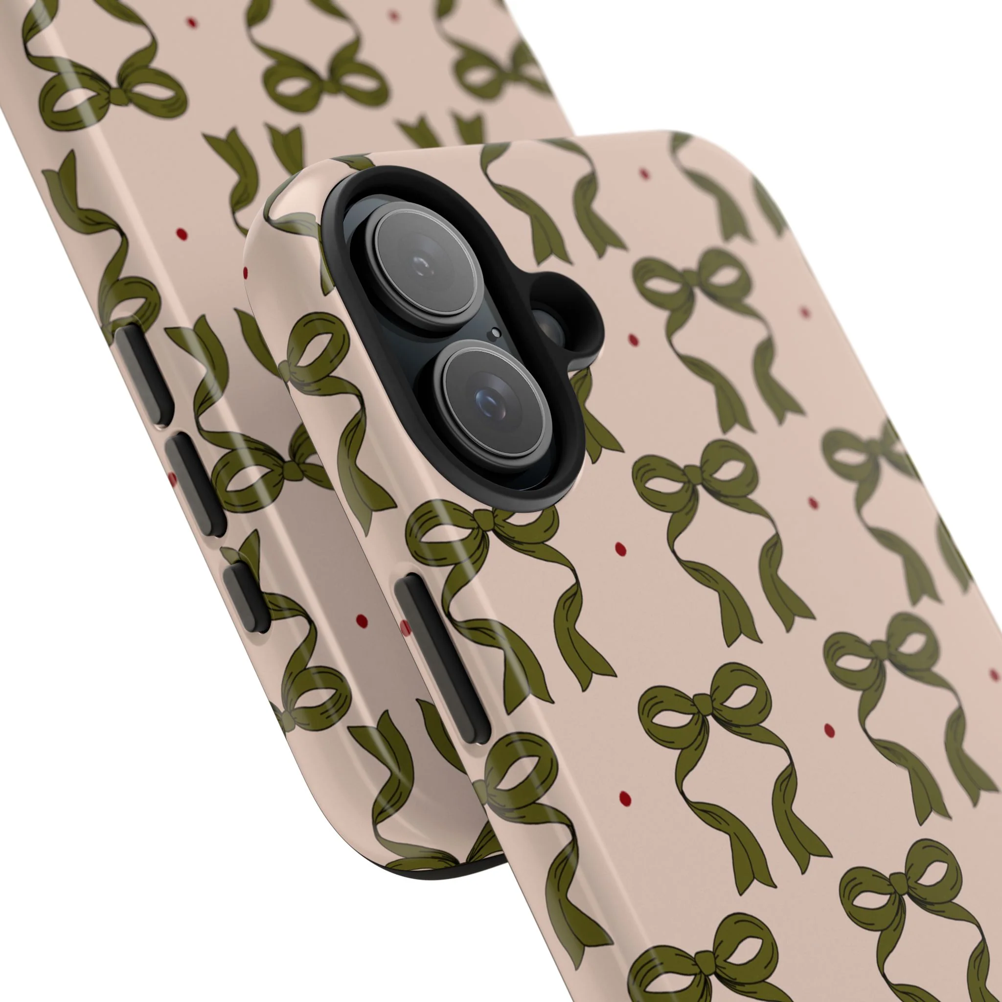 Pink & Green Bows IPhone Case - Image 110