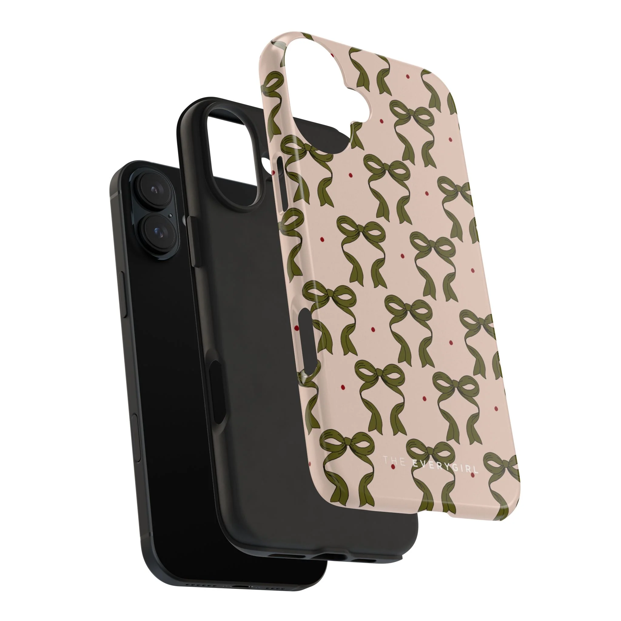 Pink & Green Bows IPhone Case - Image 111