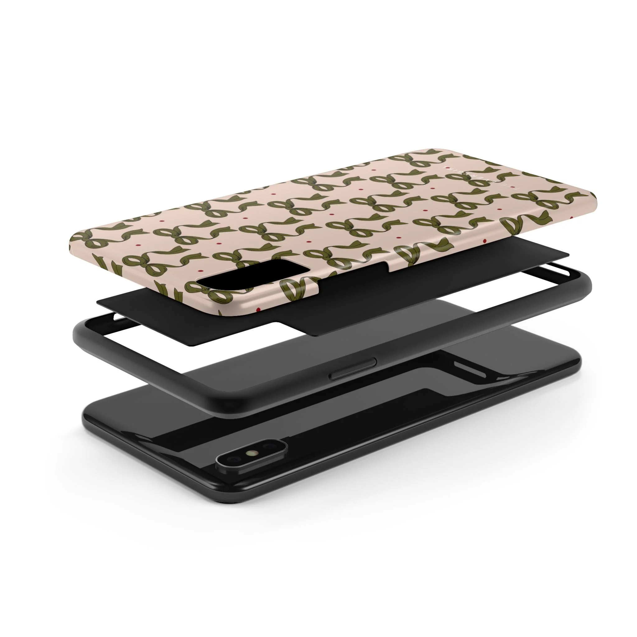 Pink & Green Bows IPhone Case - Image 38