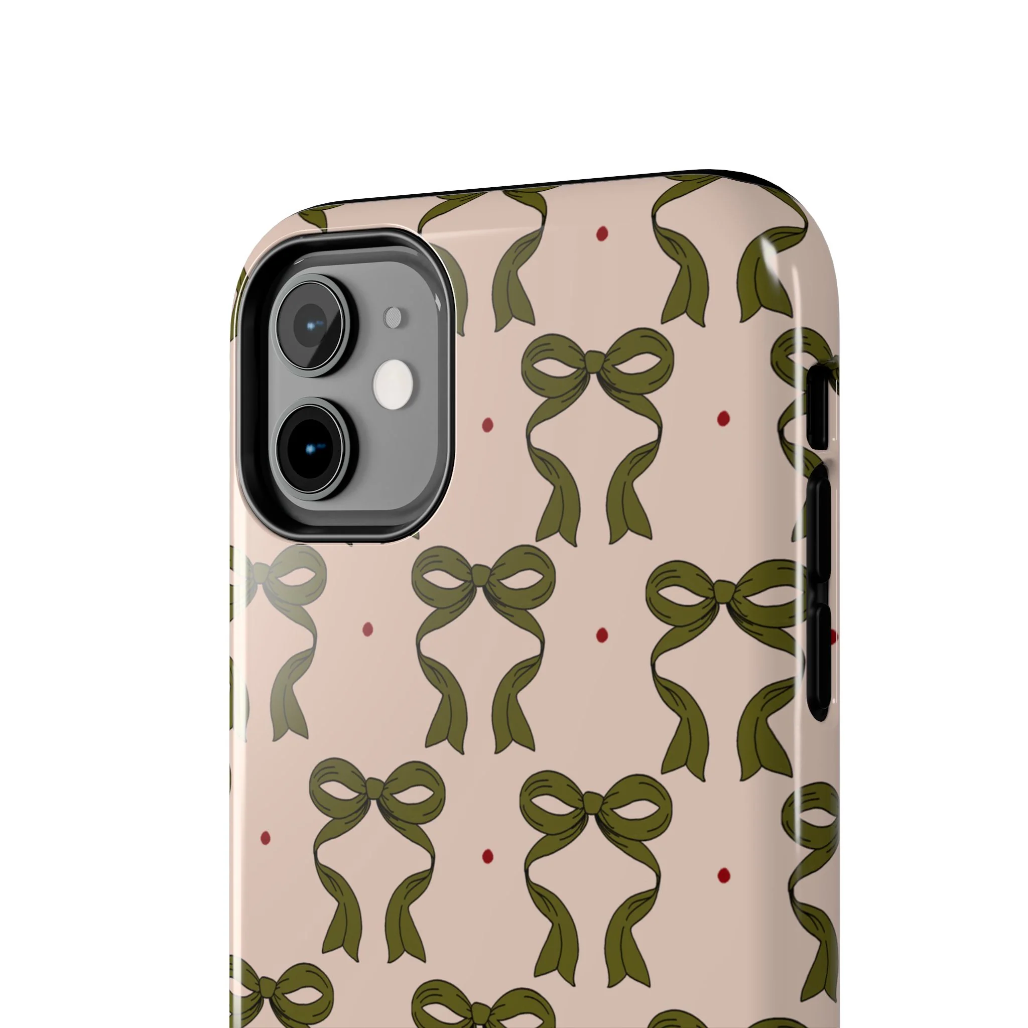 Pink & Green Bows IPhone Case - Image 45