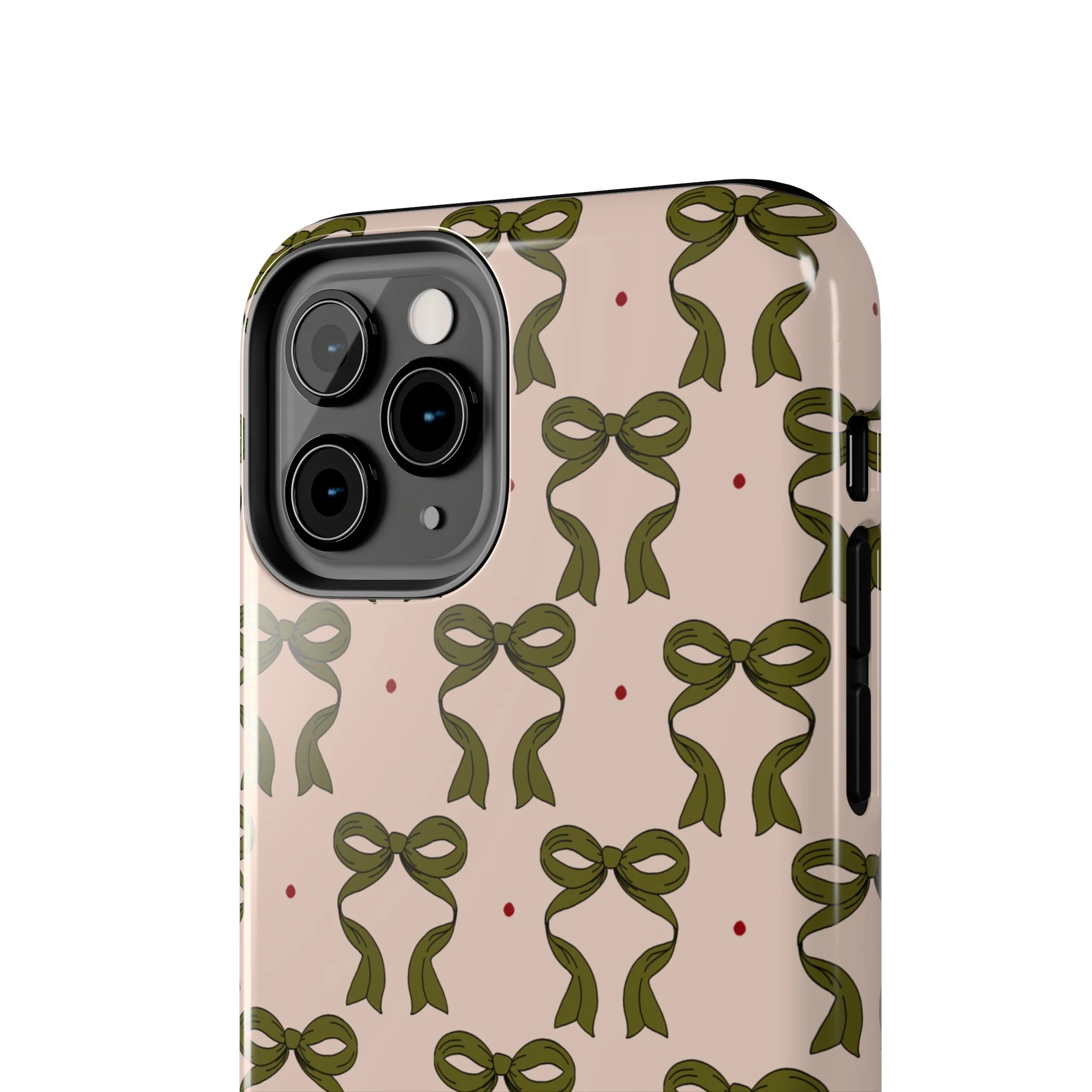 Pink & Green Bows IPhone Case - Image 48