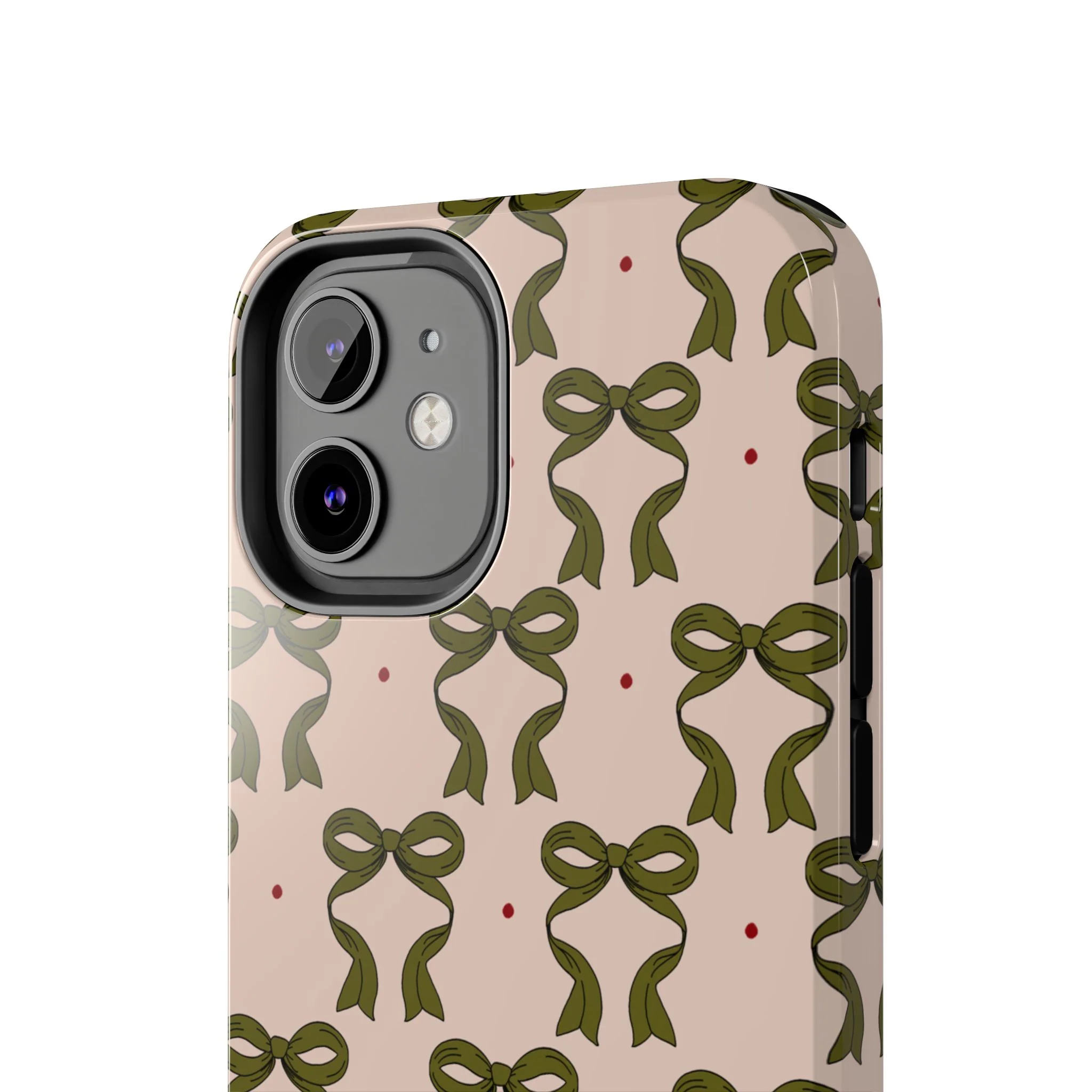 Pink & Green Bows IPhone Case - Image 57