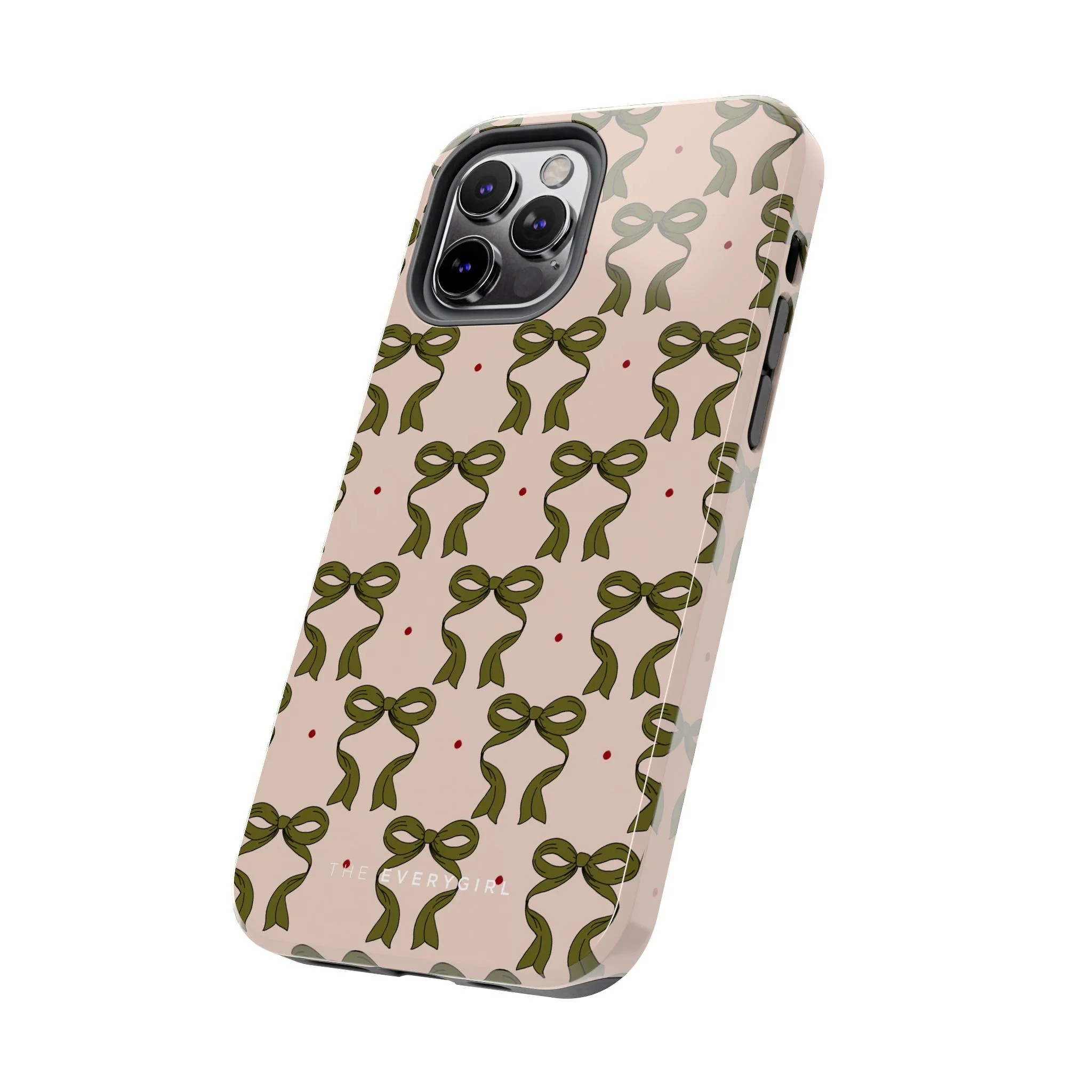 Pink & Green Bows IPhone Case - Image 59