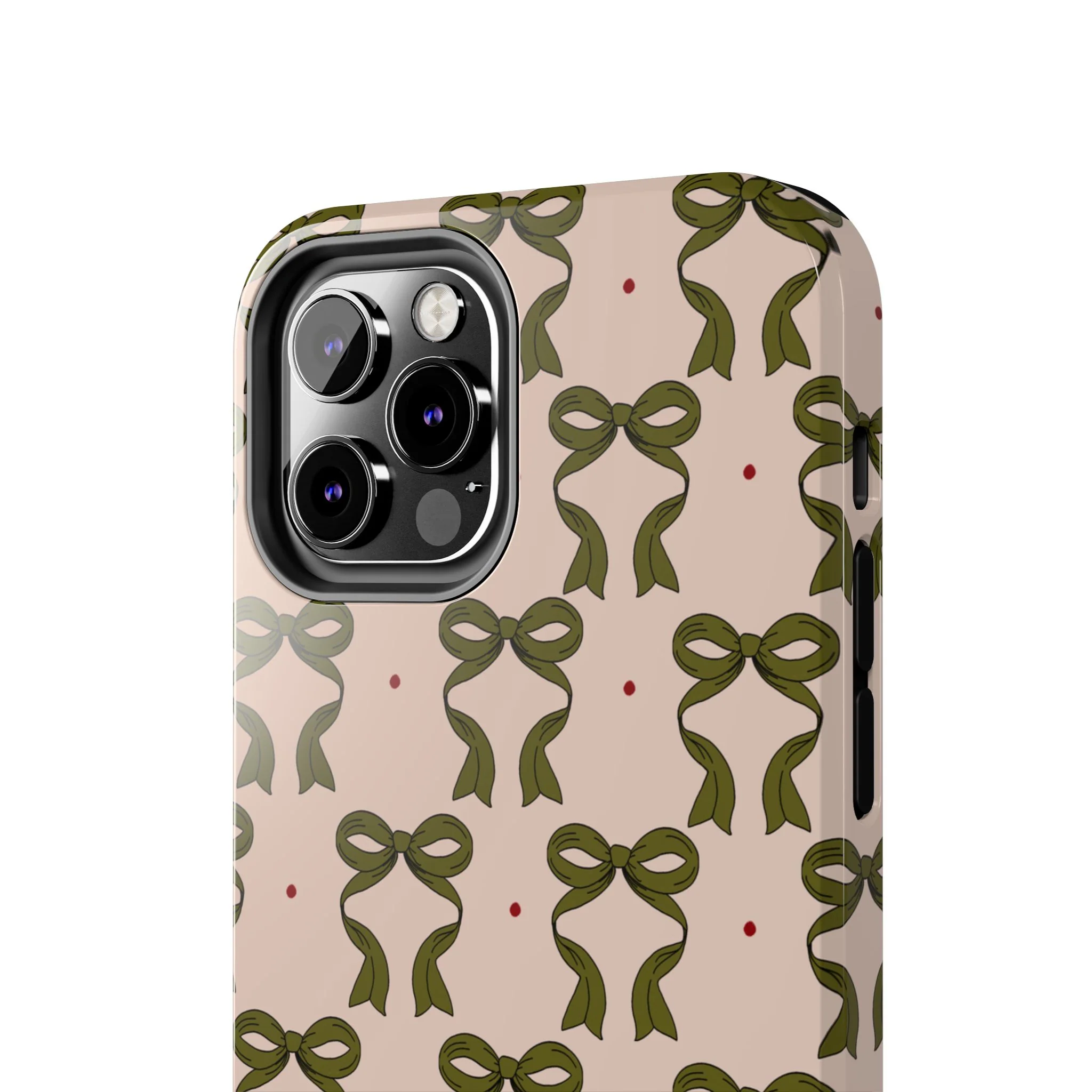 Pink & Green Bows IPhone Case - Image 60