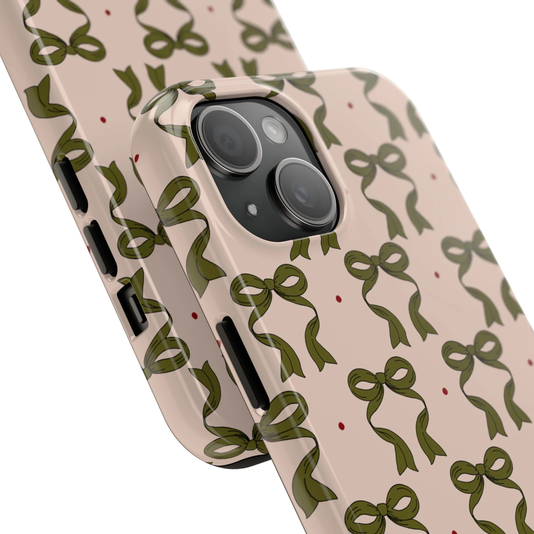 Pink & Green Bows IPhone Case - Image 80