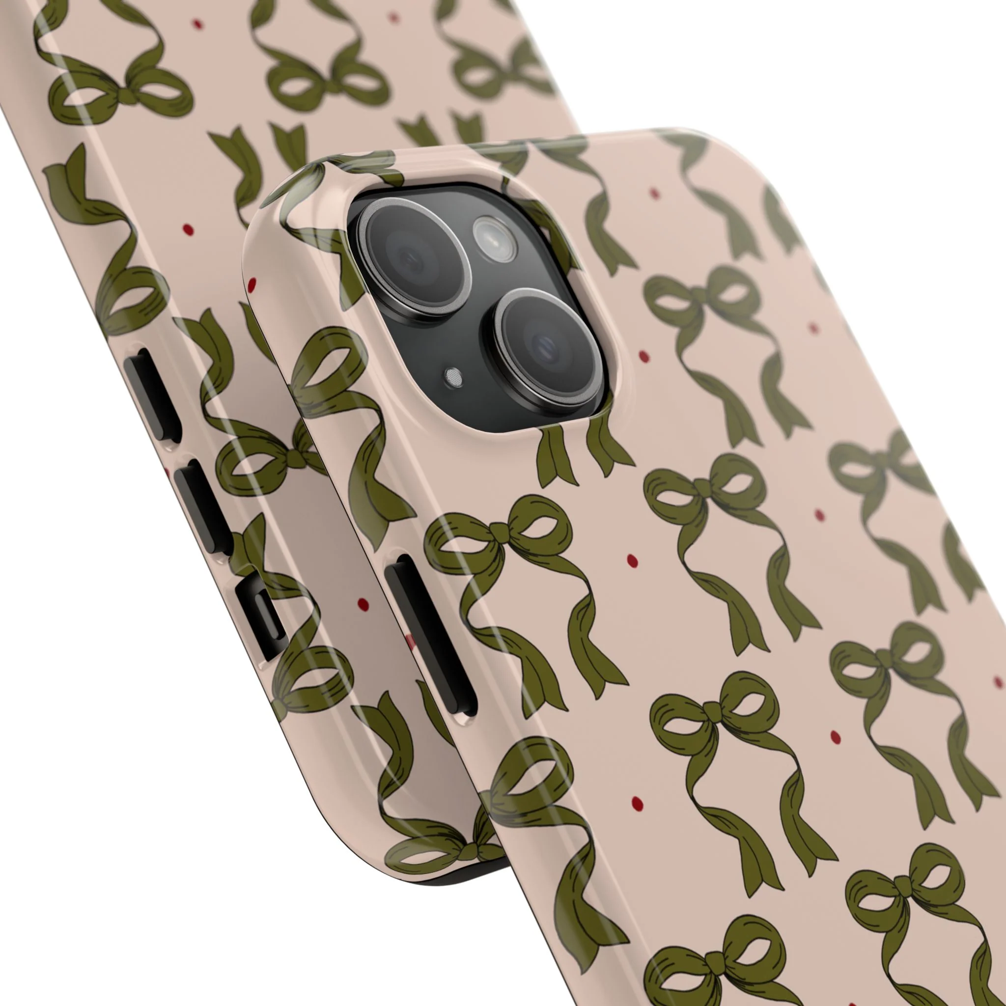 Pink & Green Bows IPhone Case - Image 86