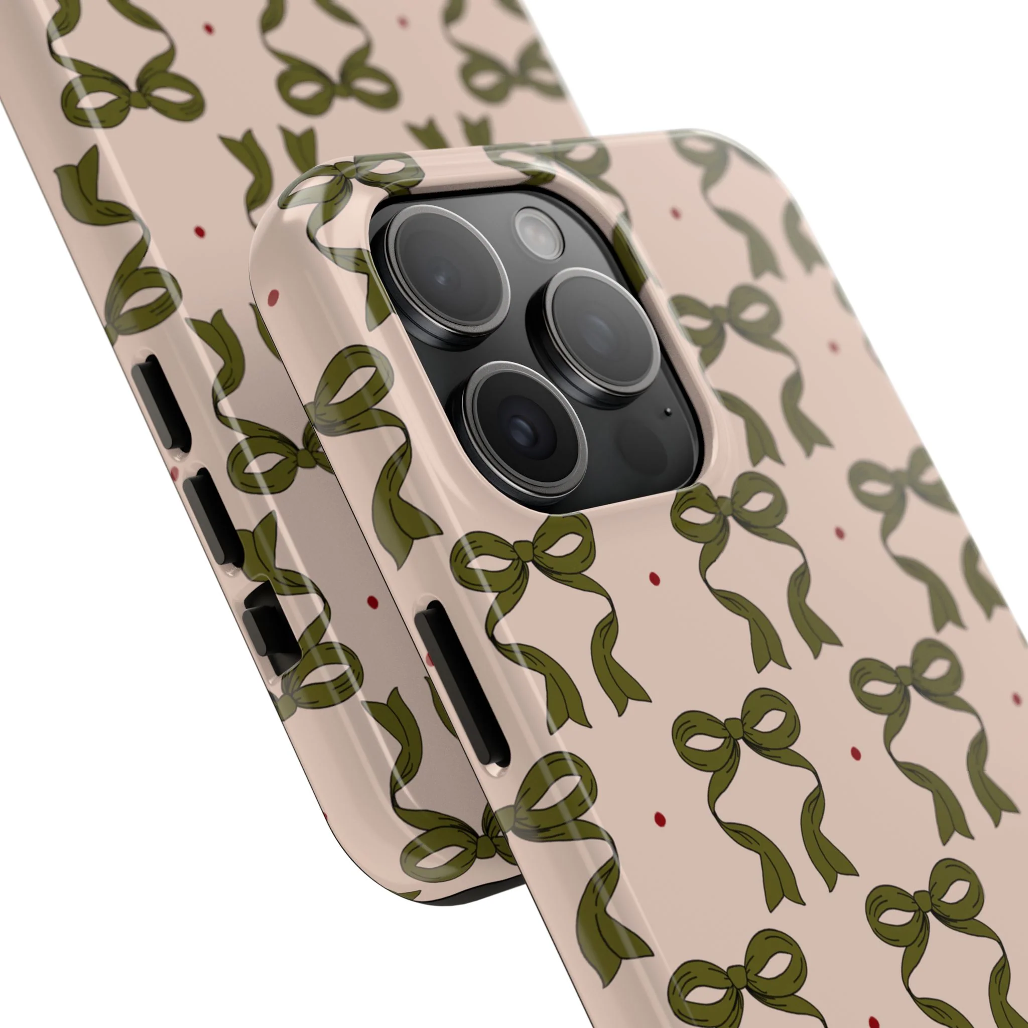 Pink & Green Bows IPhone Case - Image 89