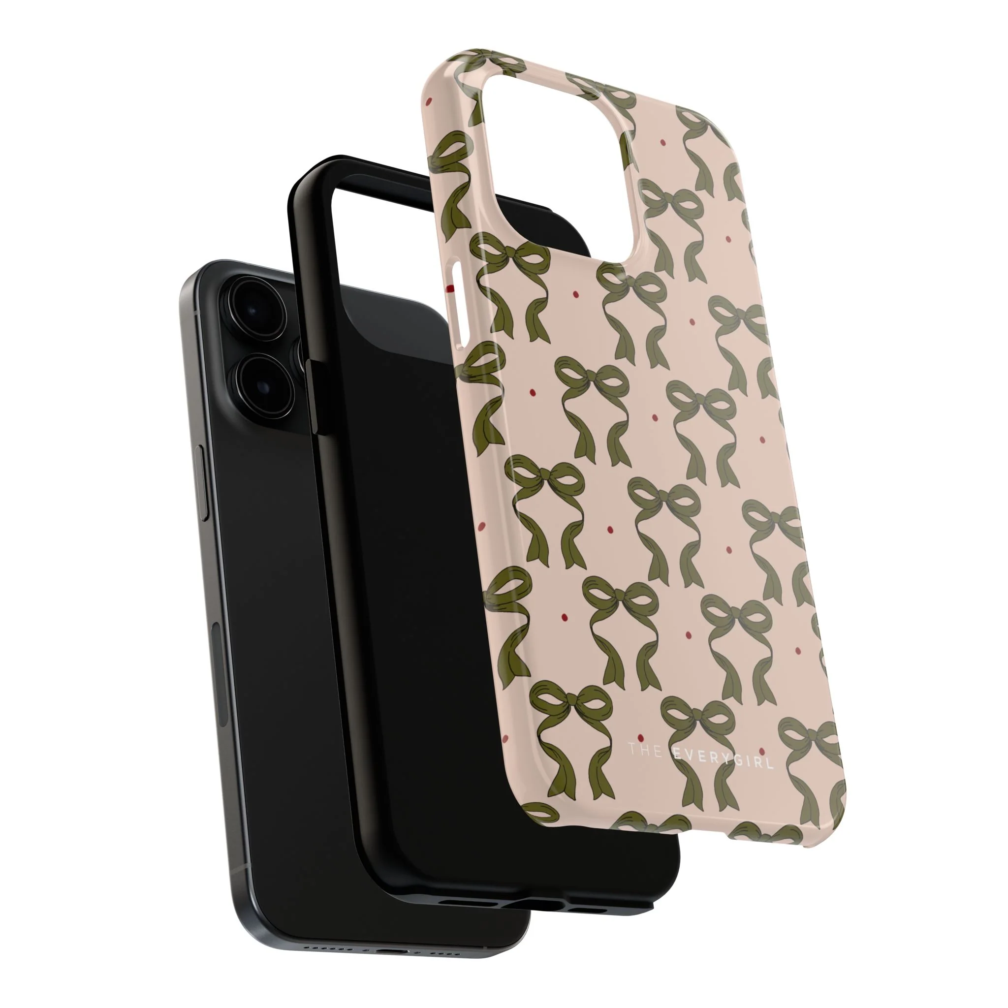 Pink & Green Bows IPhone Case - Image 91