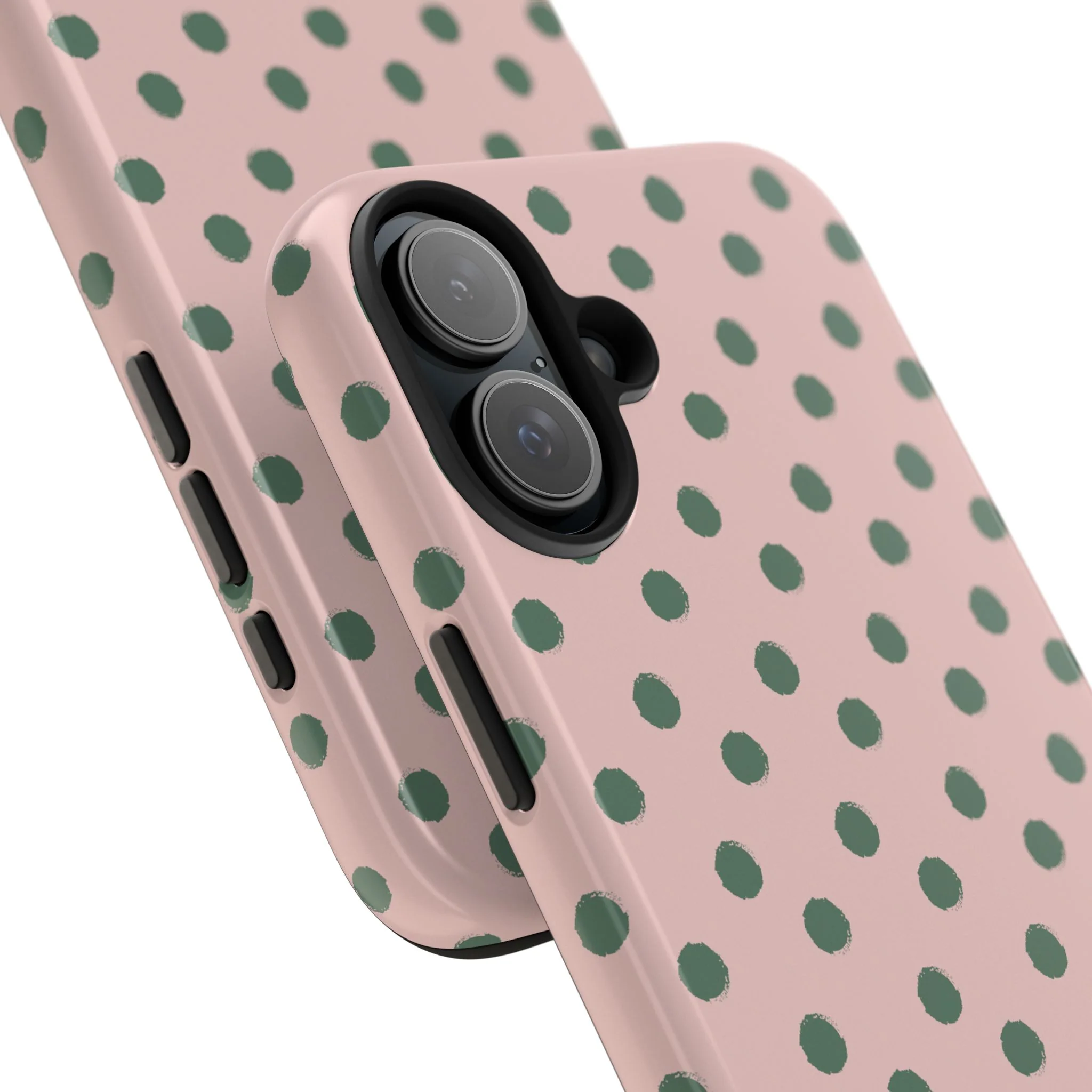 Pink & Green Polka Dots Phone Case - Image 100