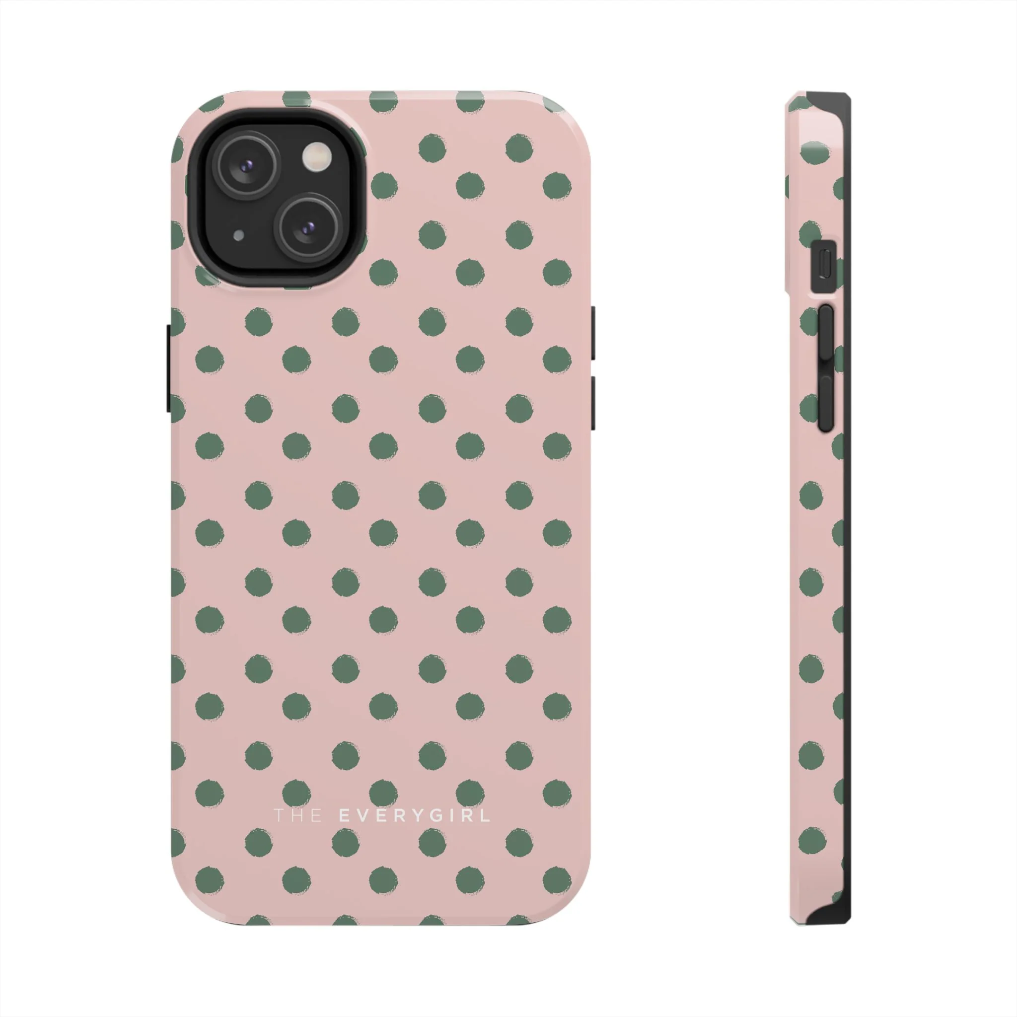 Pink & Green Polka Dots Phone Case - Image 15