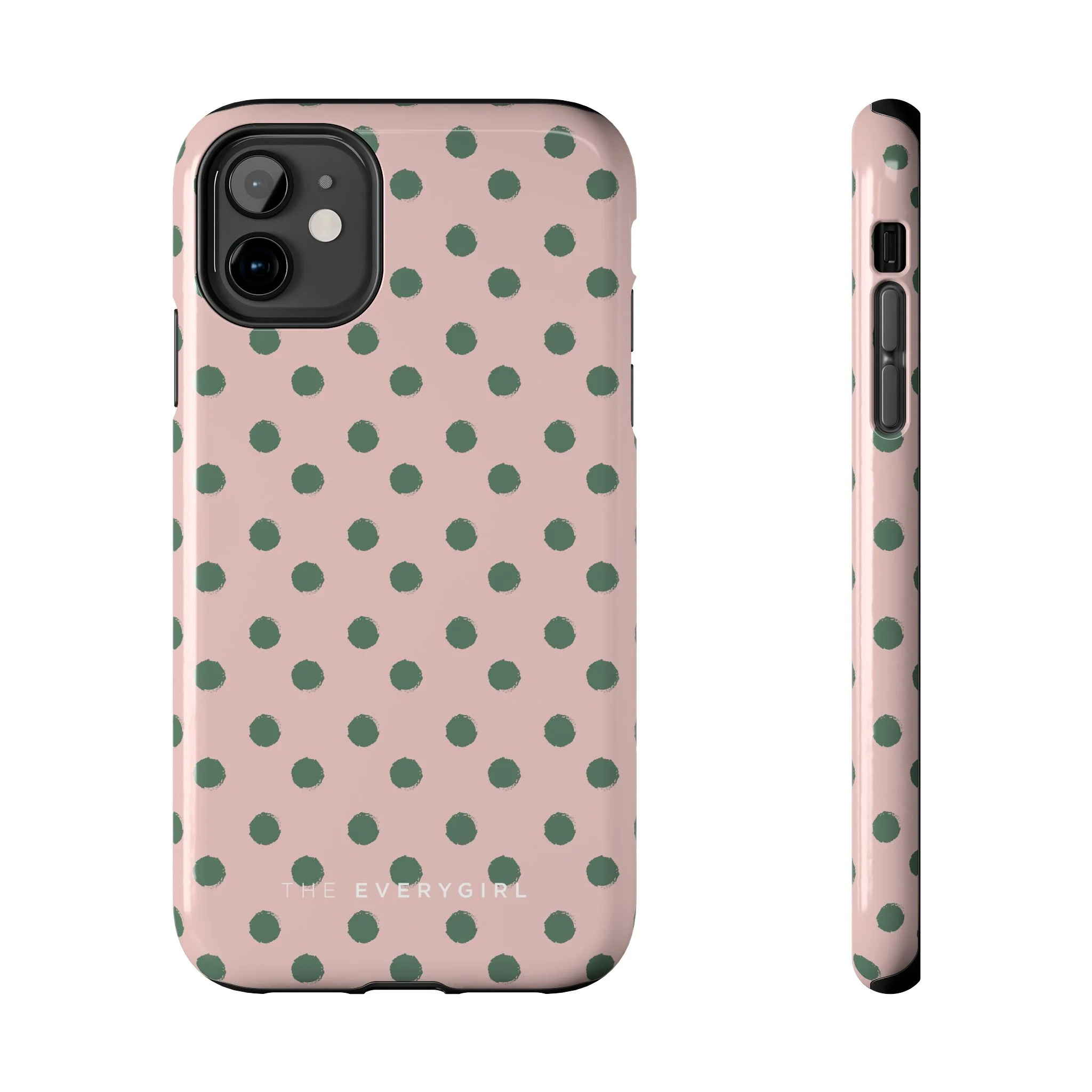 Pink & Green Polka Dots Phone Case - Image 33