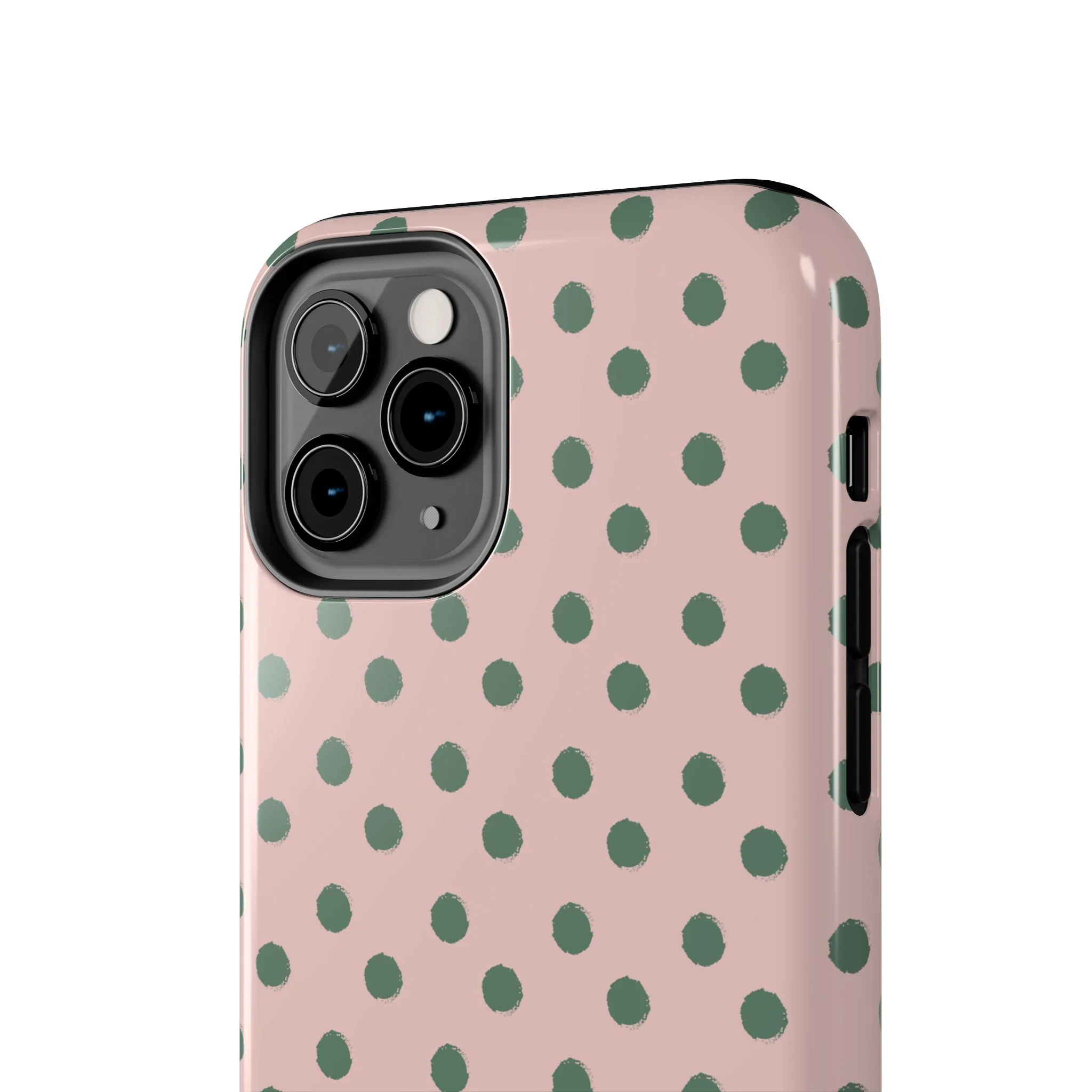 Pink & Green Polka Dots Phone Case - Image 38