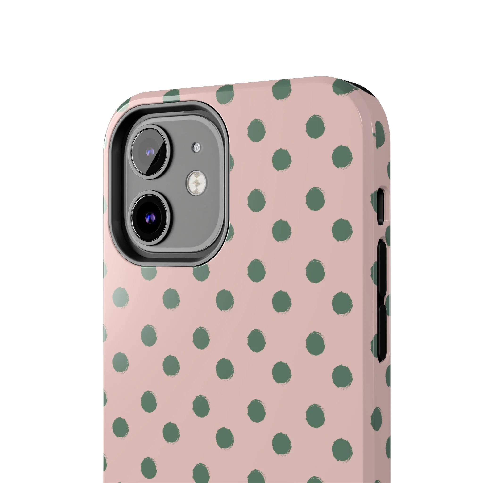 Pink & Green Polka Dots Phone Case - Image 44