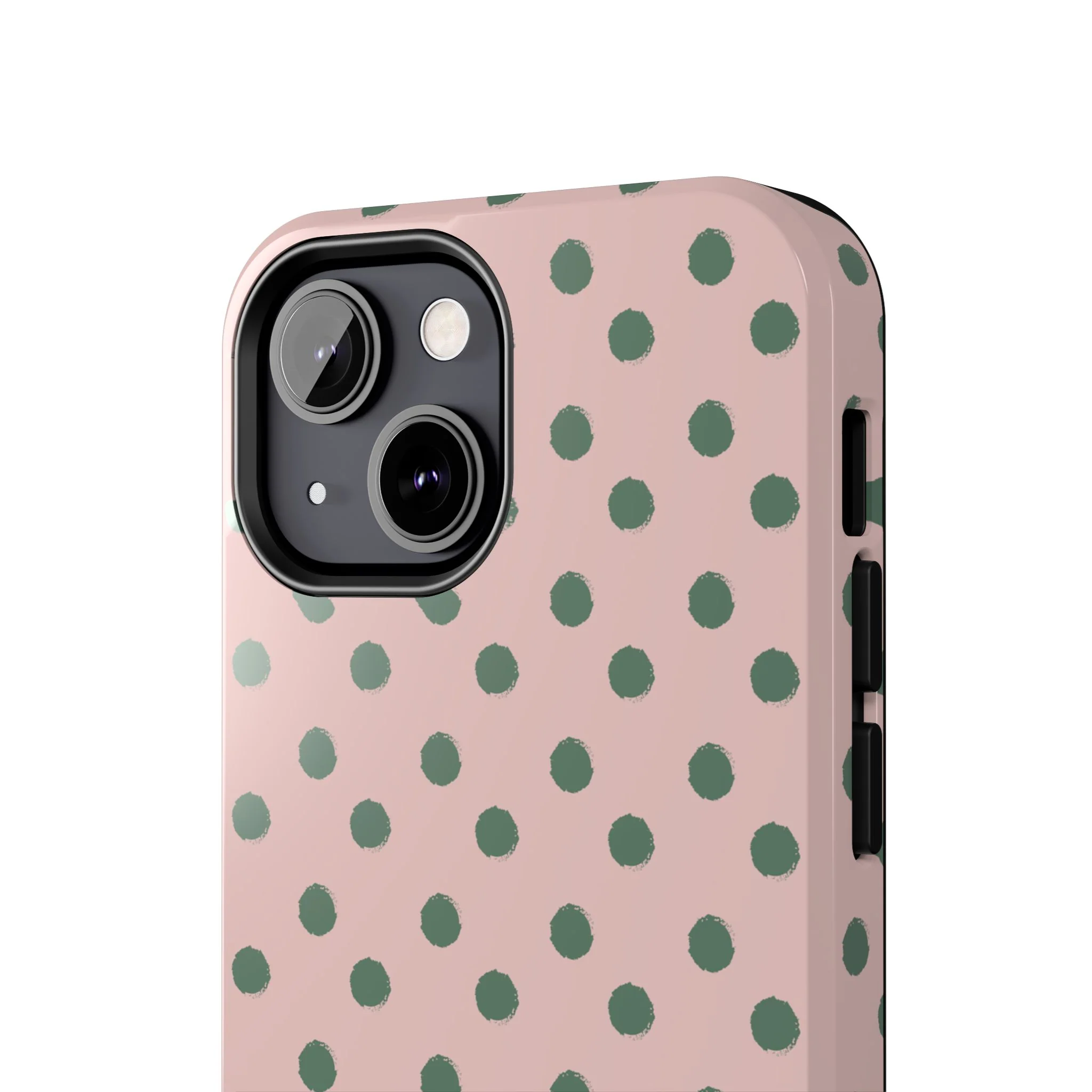 Pink & Green Polka Dots Phone Case - Image 59
