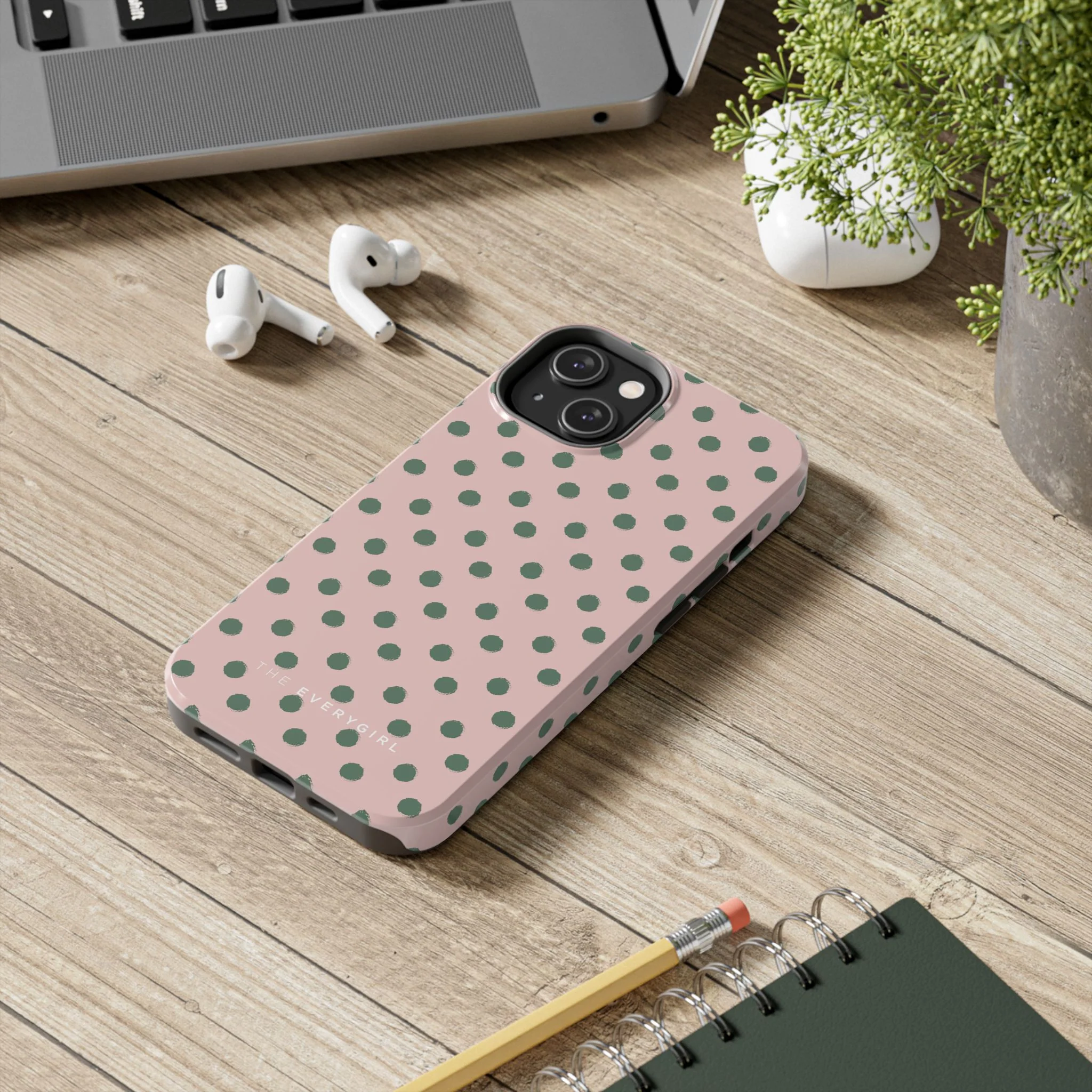 Pink & Green Polka Dots Phone Case - Image 66