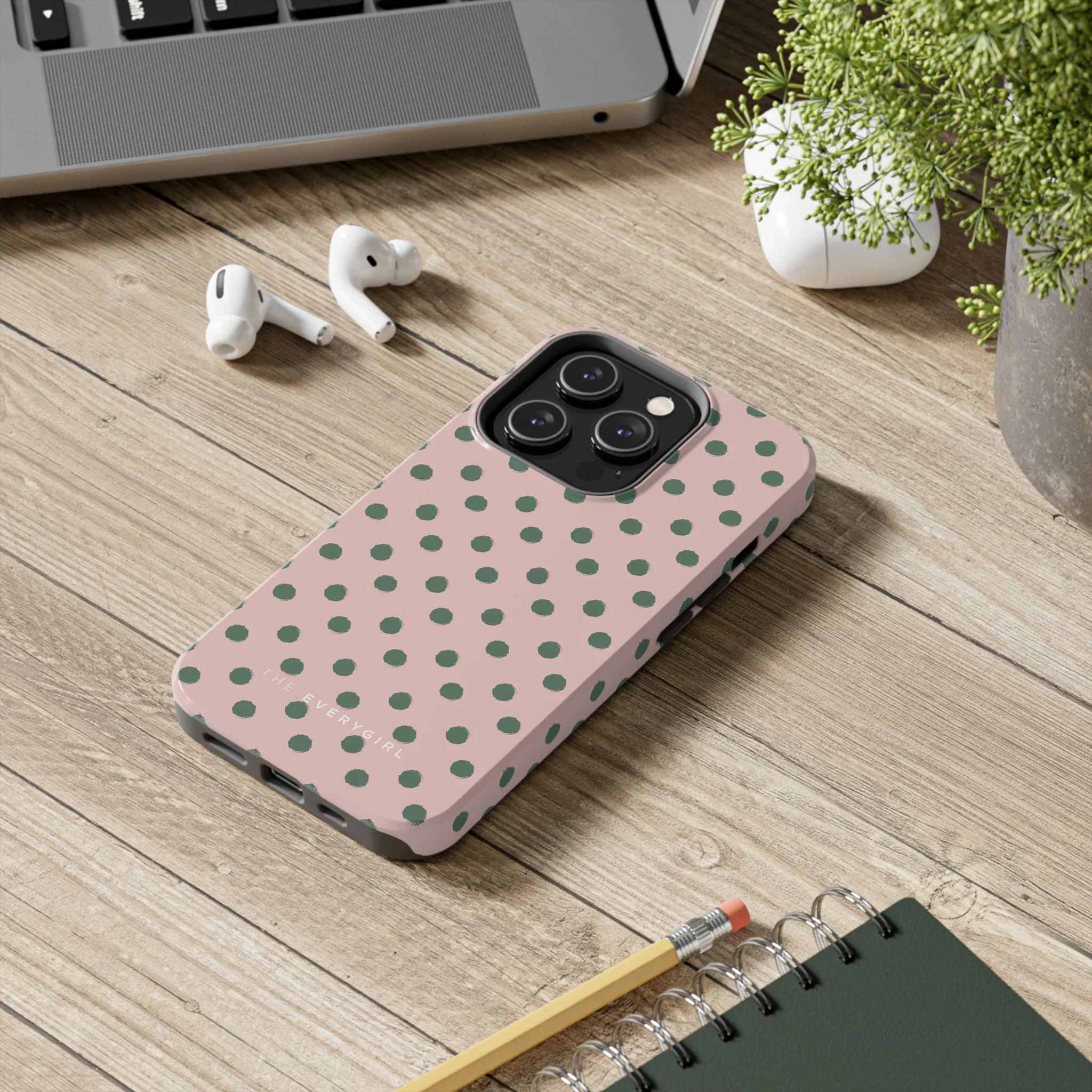 Pink & Green Polka Dots Phone Case - Image 67