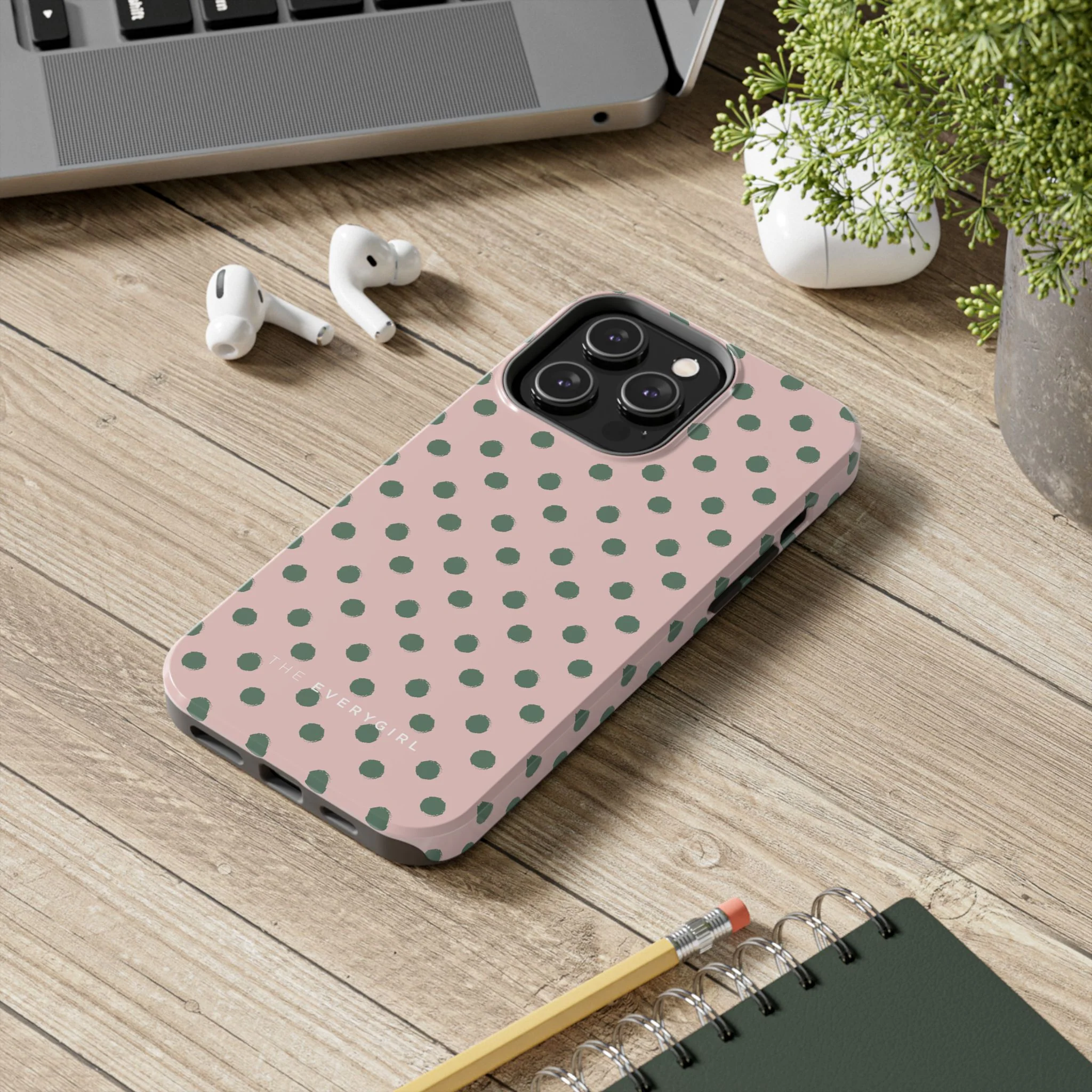 Pink & Green Polka Dots Phone Case - Image 68