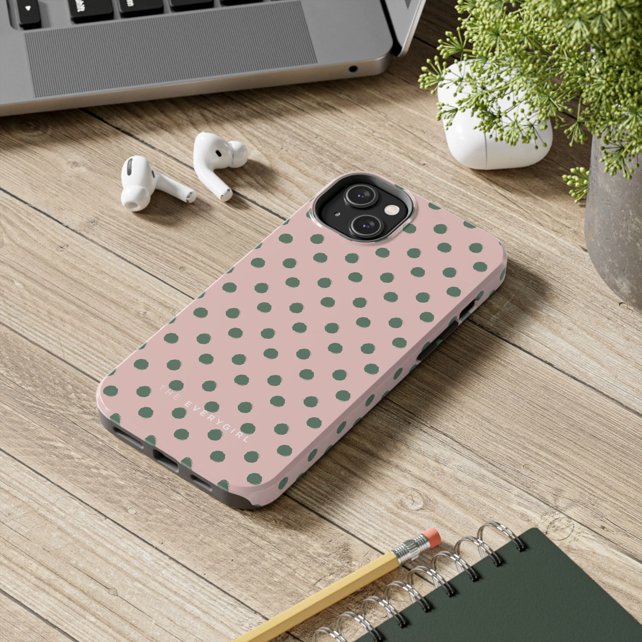 Pink & Green Polka Dots Phone Case - Image 69
