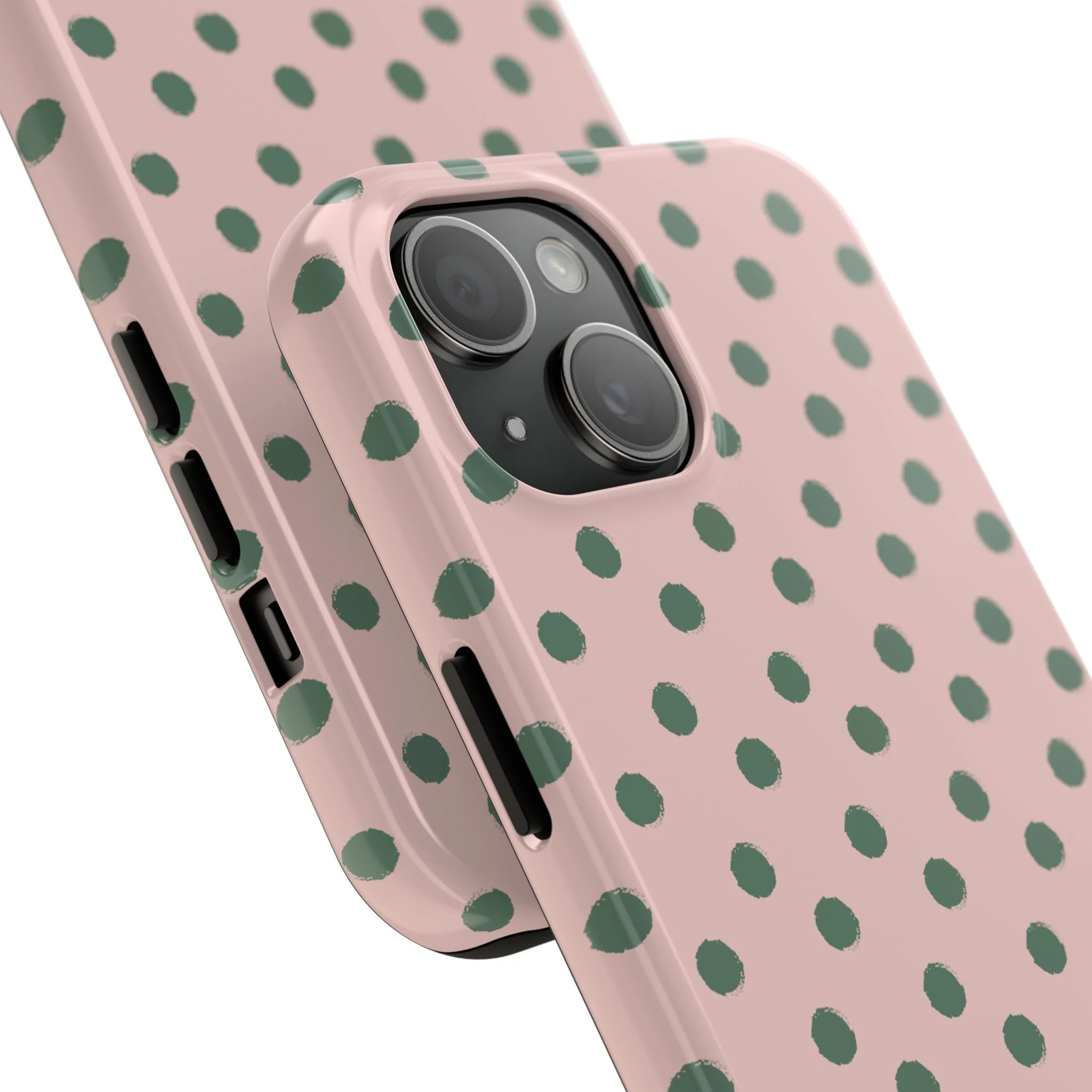 Pink & Green Polka Dots Phone Case - Image 70