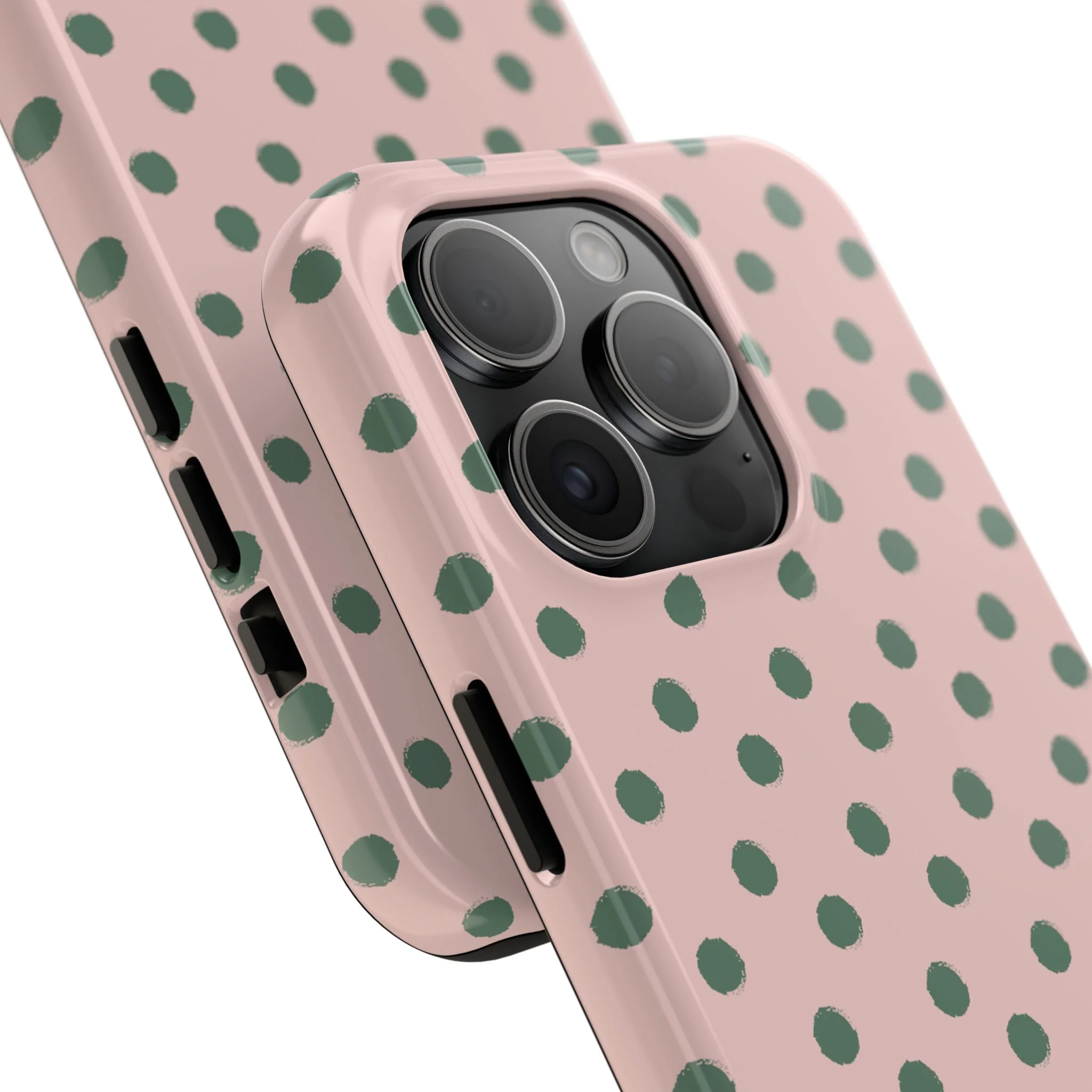 Pink & Green Polka Dots Phone Case - Image 73