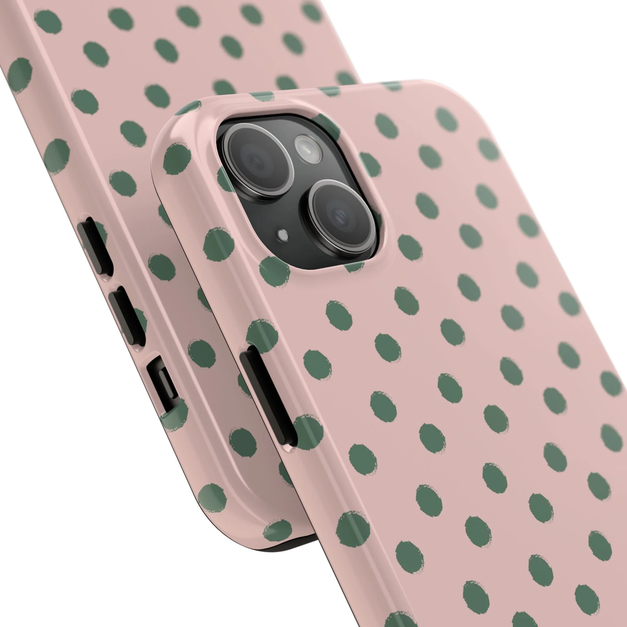 Pink & Green Polka Dots Phone Case - Image 76