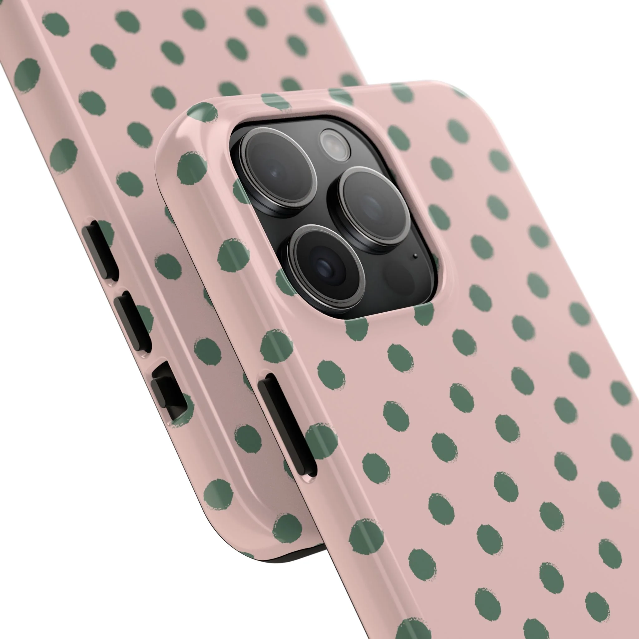 Pink & Green Polka Dots Phone Case - Image 79