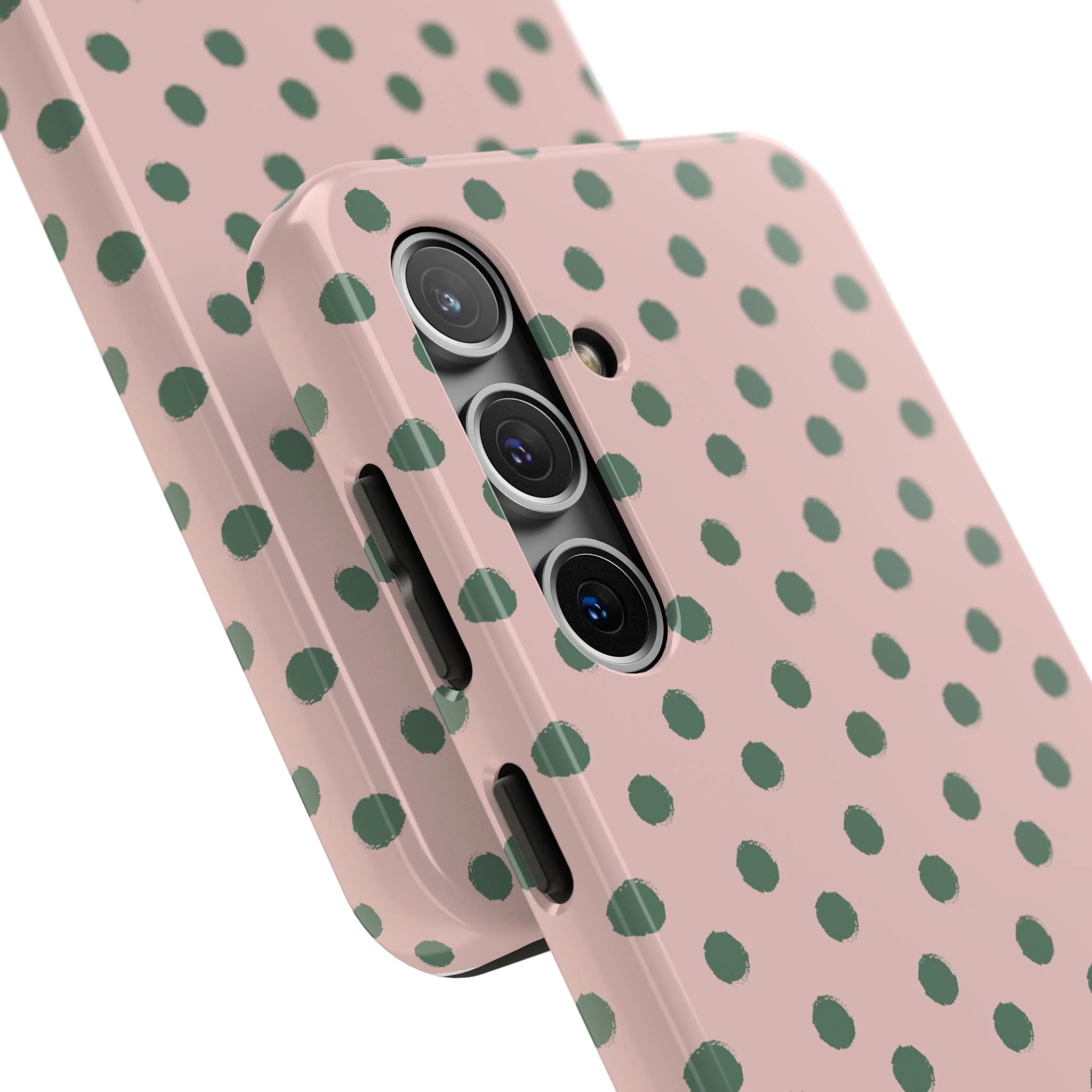 Pink & Green Polka Dots Phone Case - Image 82