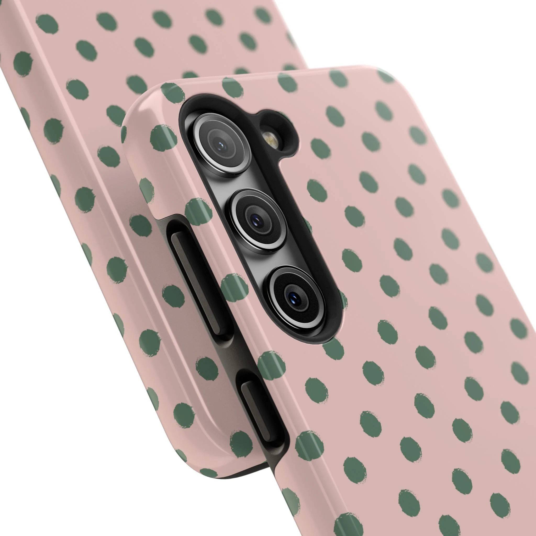 Pink & Green Polka Dots Phone Case - Image 85