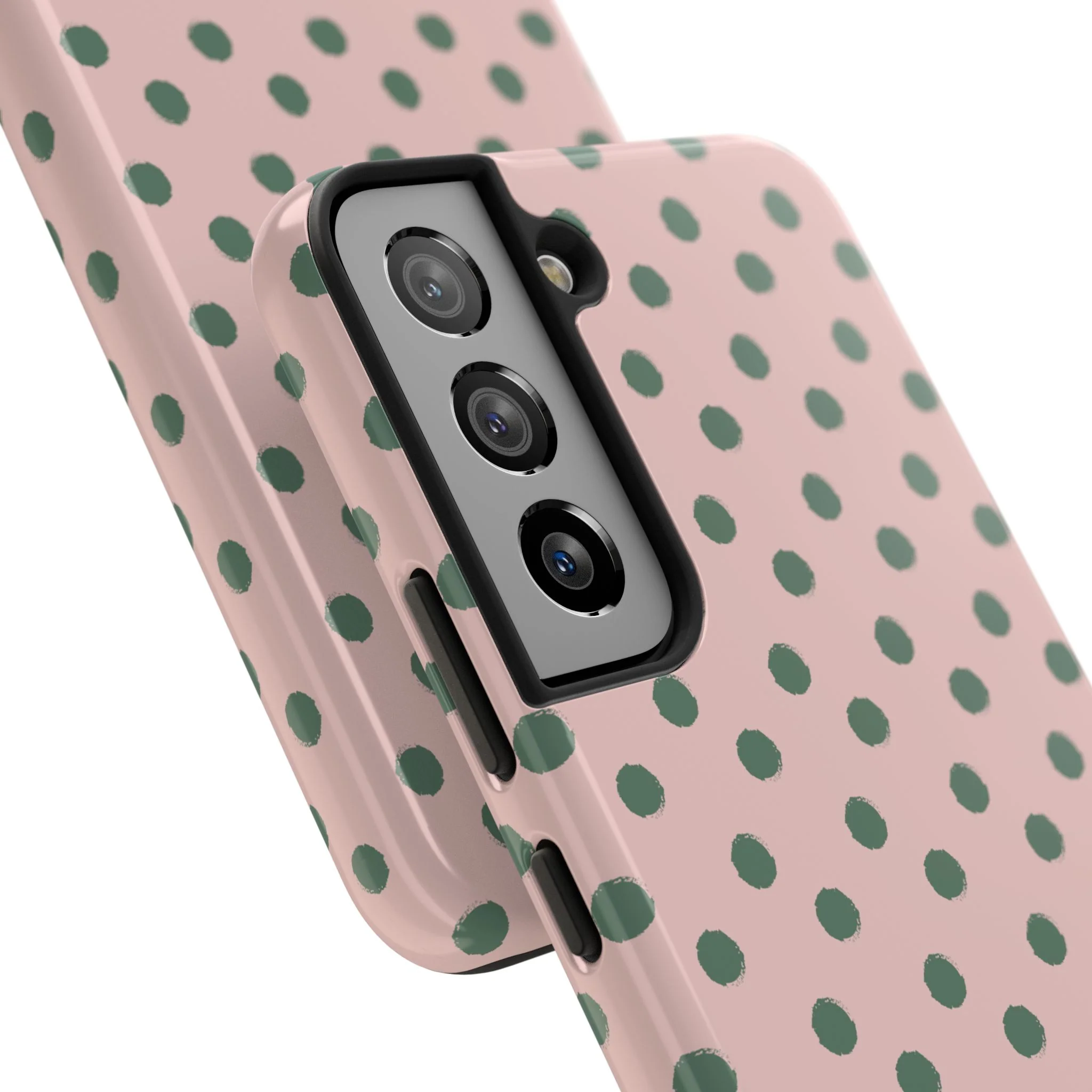 Pink & Green Polka Dots Phone Case - Image 88