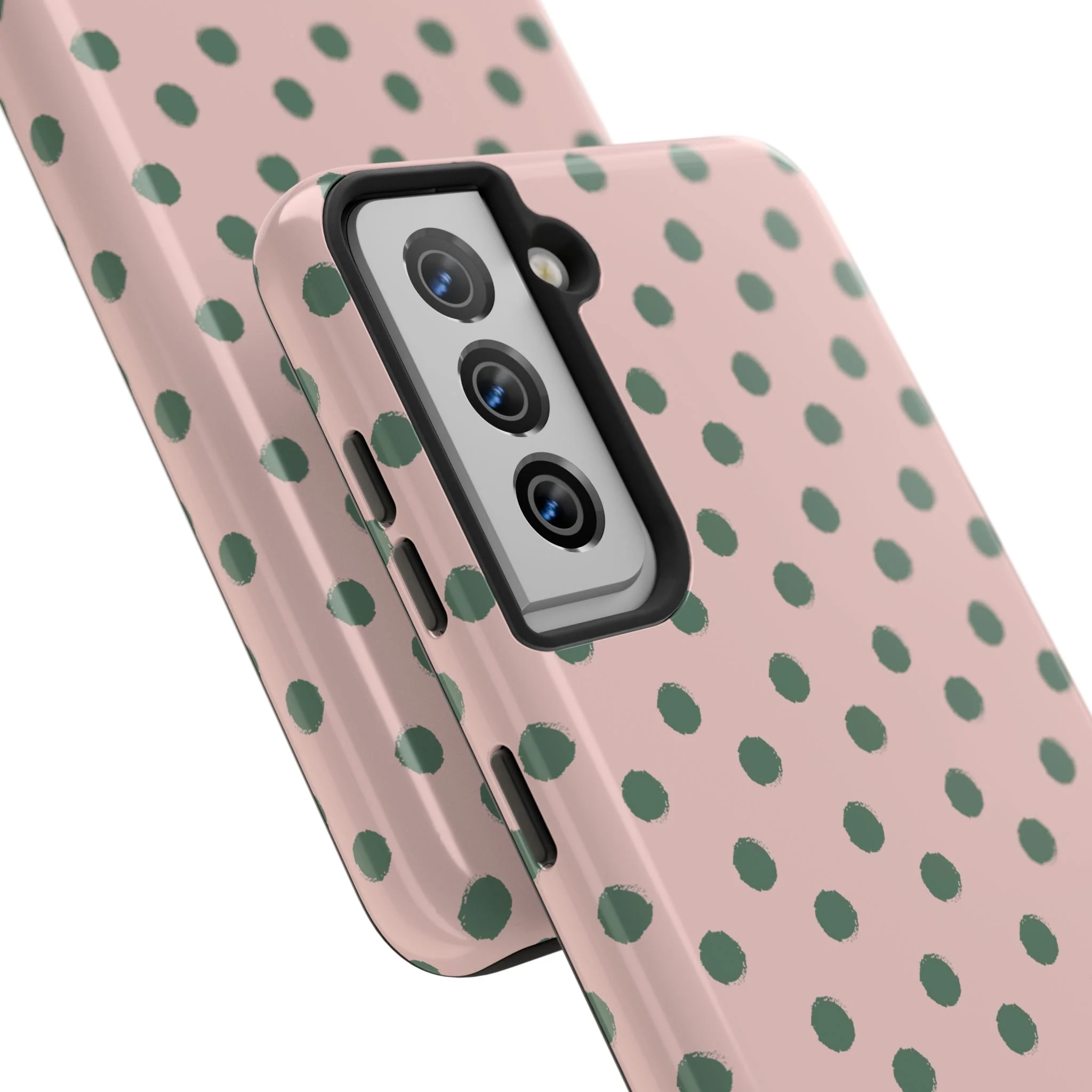 Pink & Green Polka Dots Phone Case - Image 91