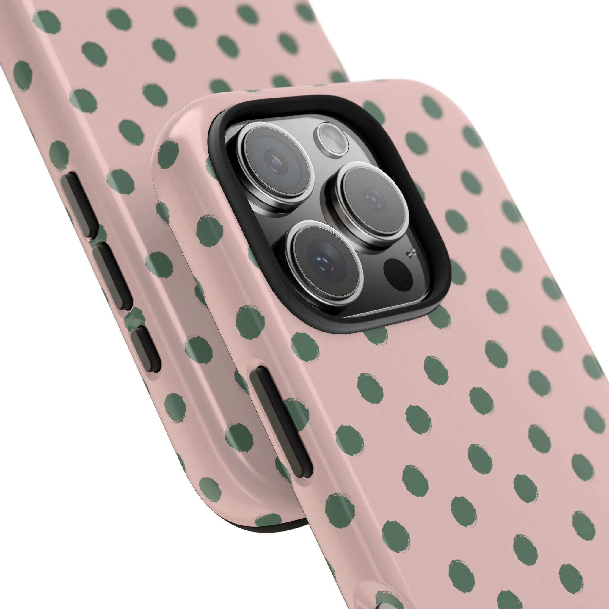 Pink & Green Polka Dots Phone Case - Image 94