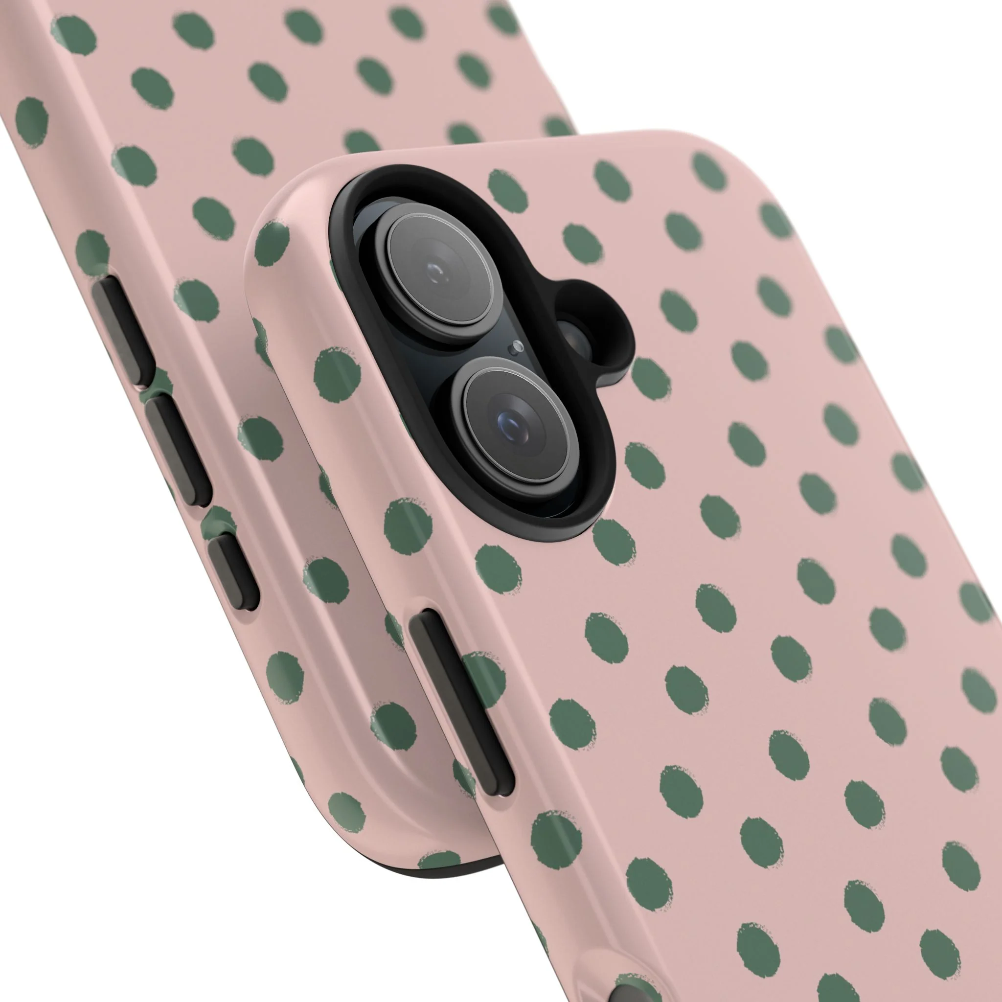 Pink & Green Polka Dots Phone Case - Image 98