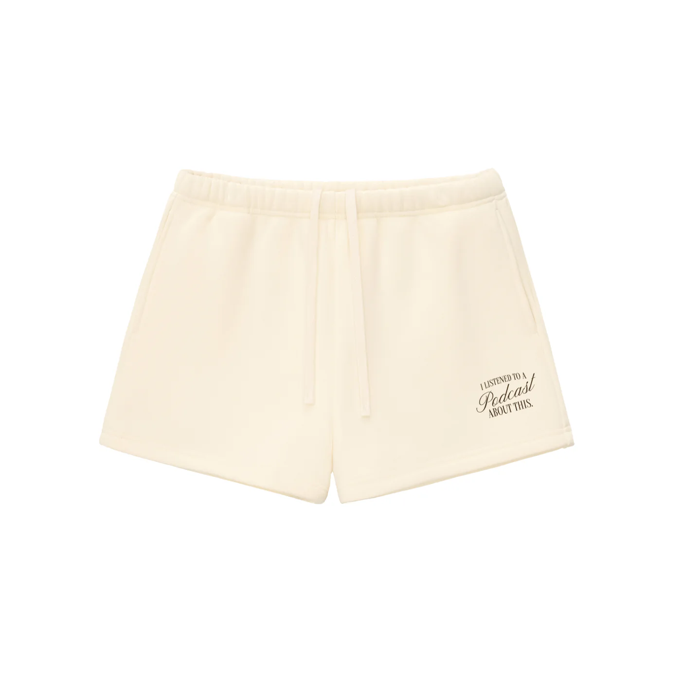 Podcast Fleece Drawstring Shorts - Image 3