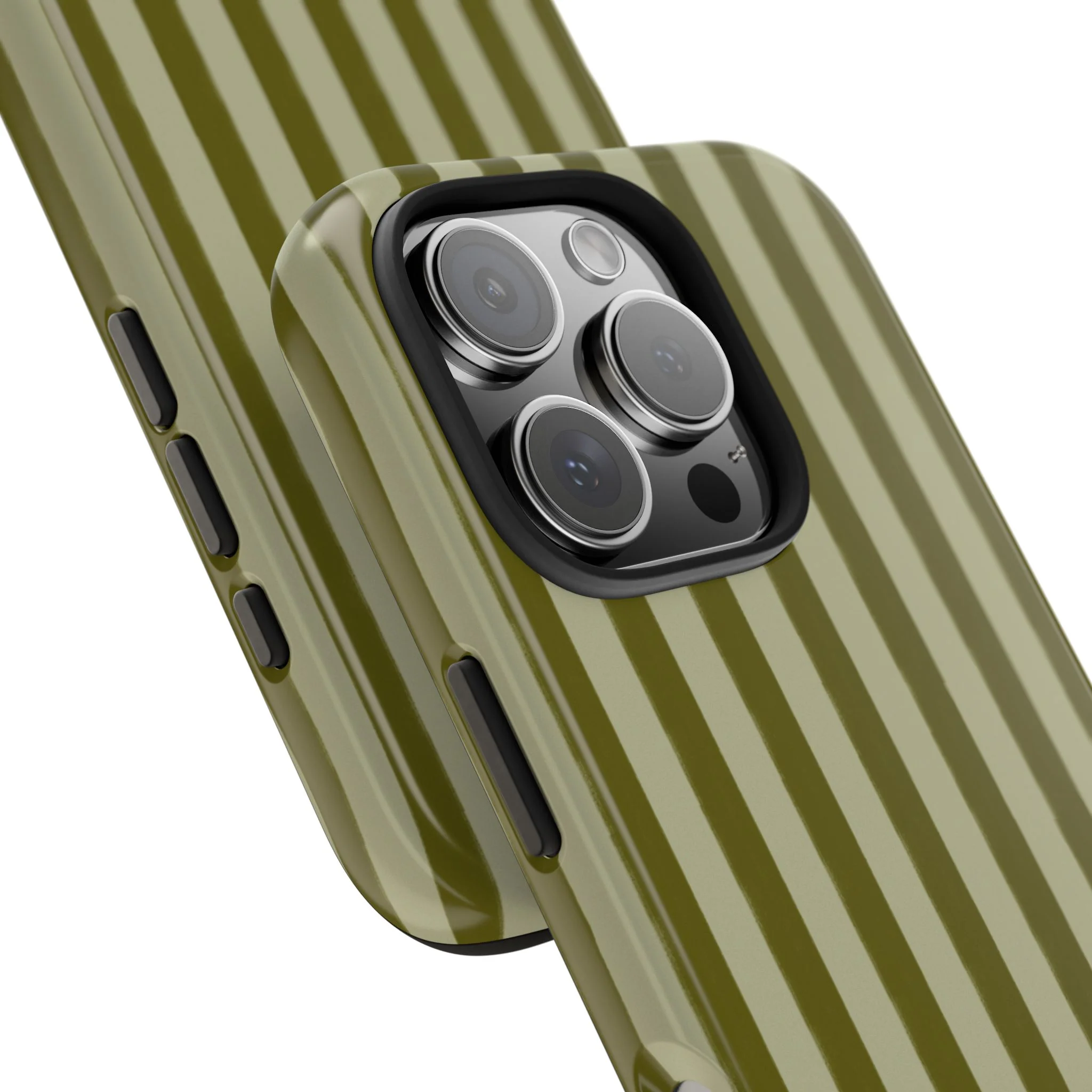 Tone on Tone Green Stripes IPhone Case - Image 105