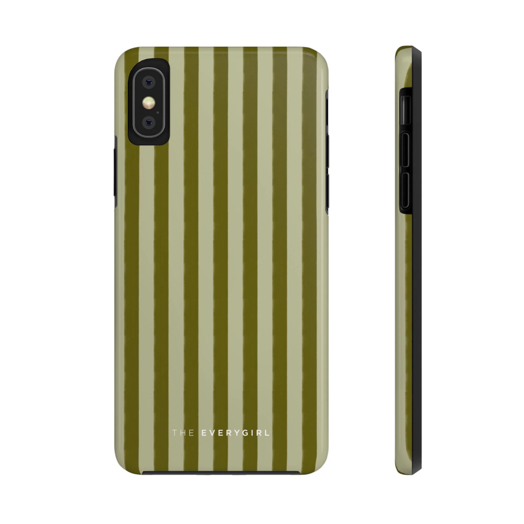 Tone on Tone Green Stripes IPhone Case - Image 3